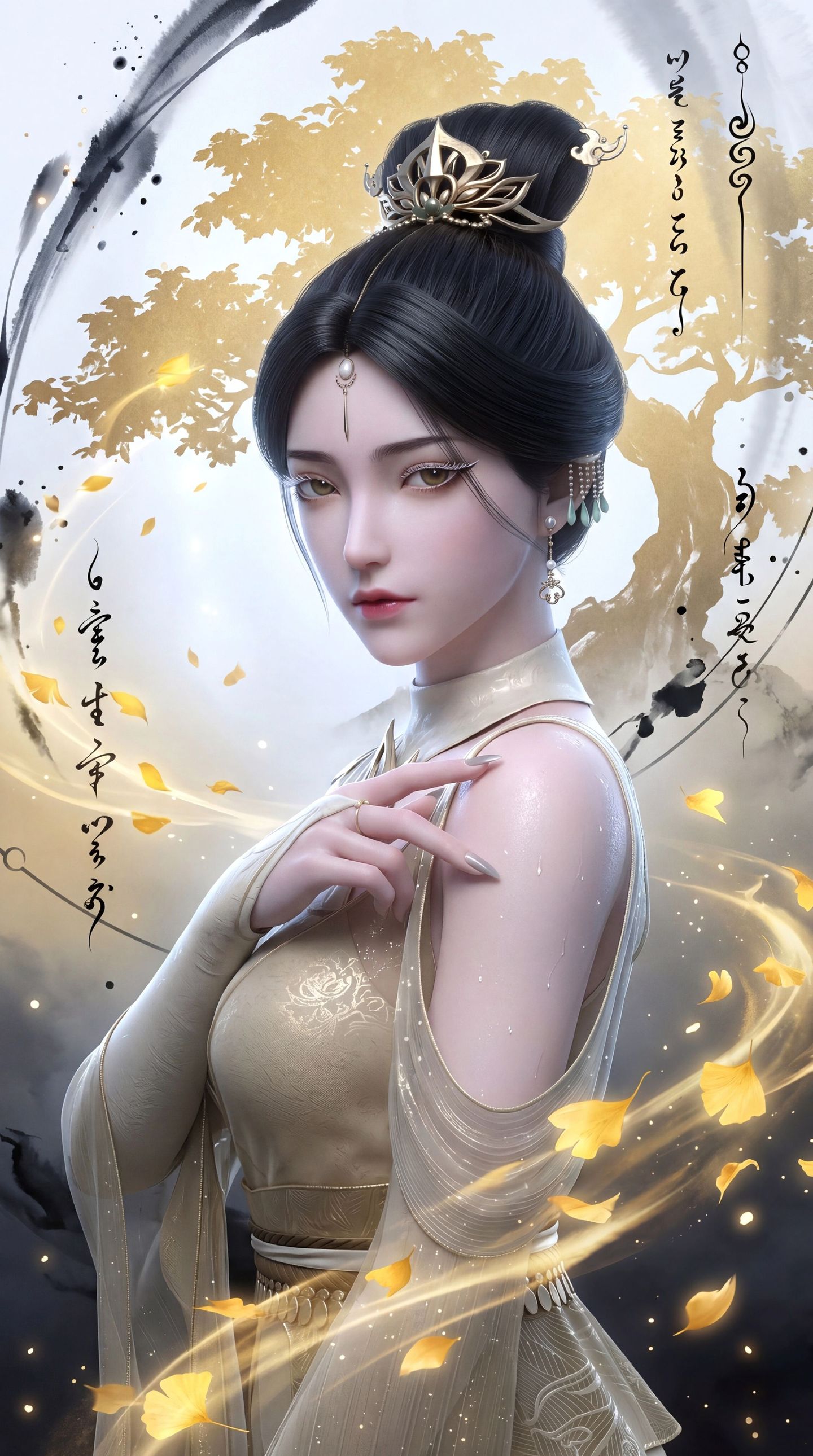 蔡仙子-原来还有先生不懂之事。剑来 国漫女神 蔡金简 动漫壁纸,第2张