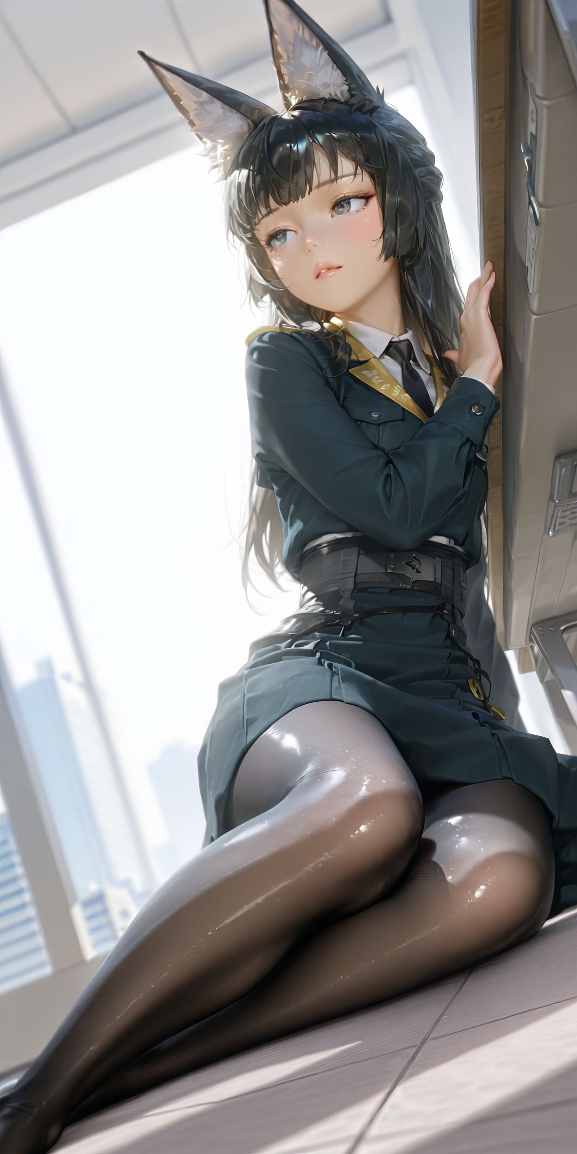 学院-星见雅 游戏女孩 绝区零 二次元 黑丝控 美腿,第2张