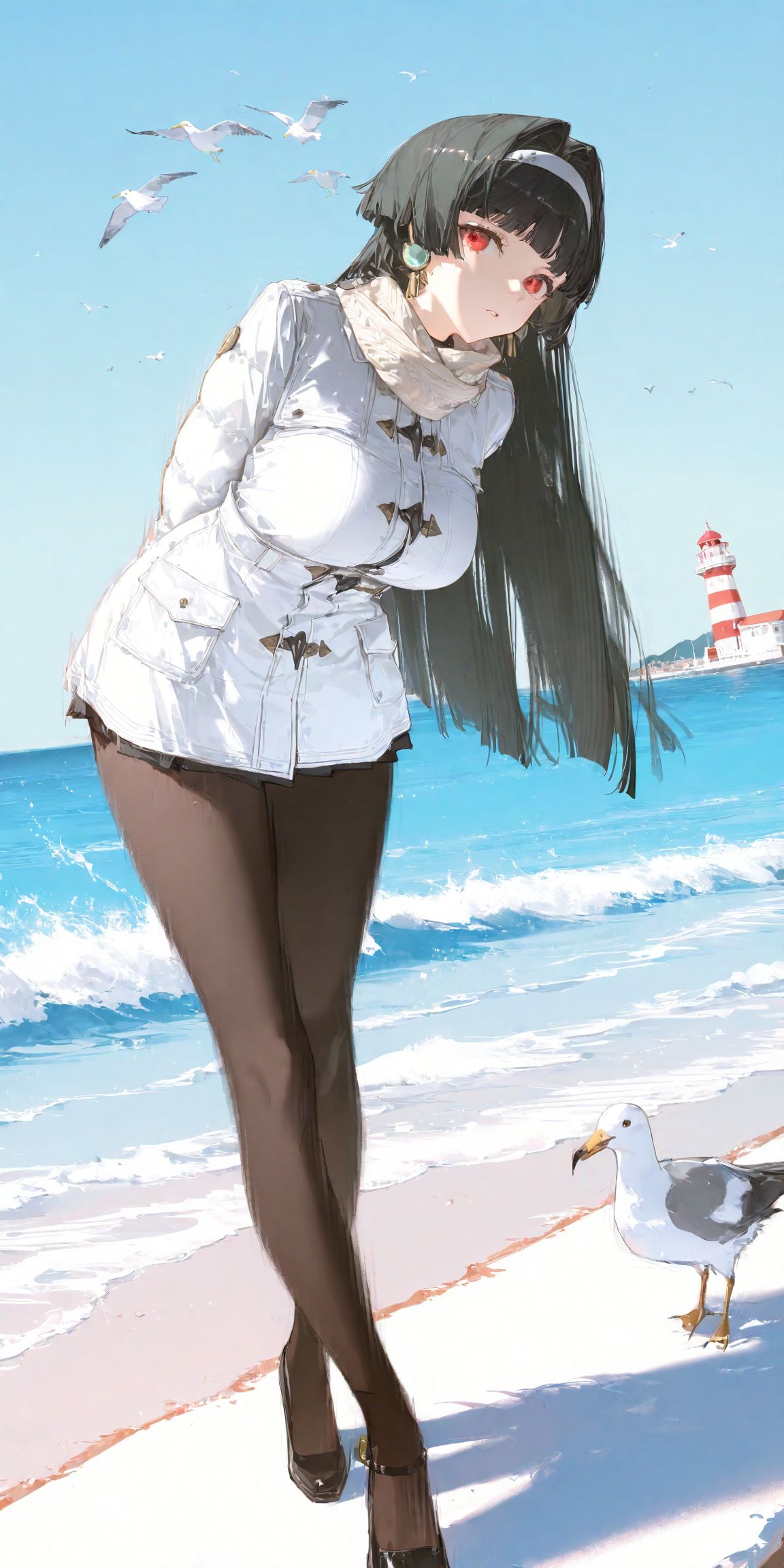 耀嘉音 海风 二次元壁纸 游戏绝区零 肉肉腿 唯美,第2张