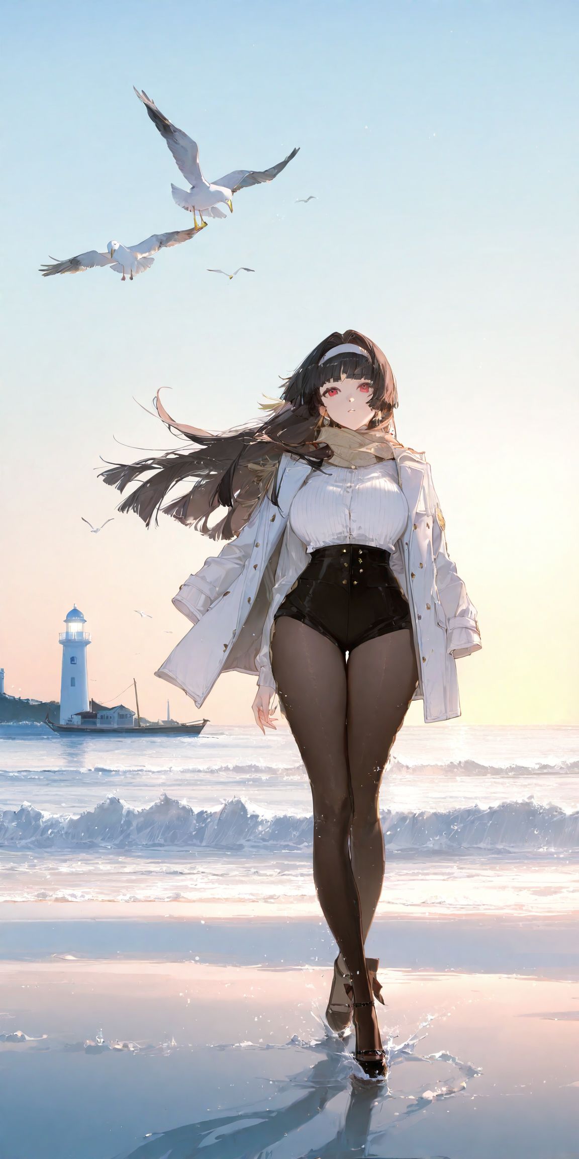 耀嘉音 海风 二次元壁纸 游戏绝区零 肉肉腿 唯美,第4张