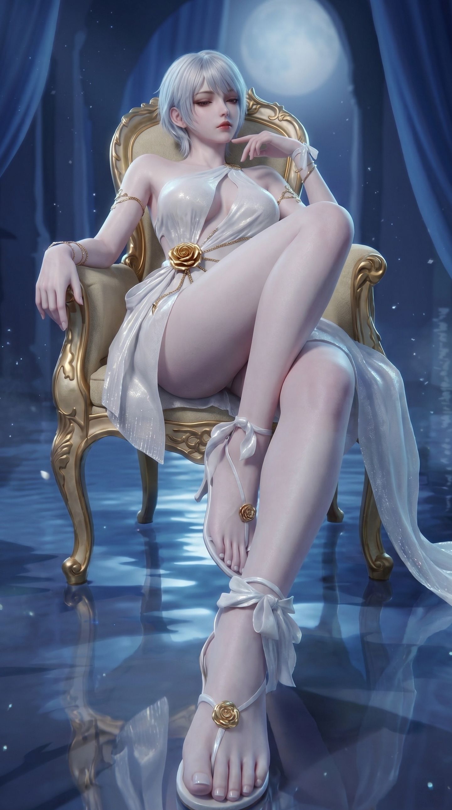 游戏端游 永劫无间 季莹莹泳装 手机版壁纸美图,第1张