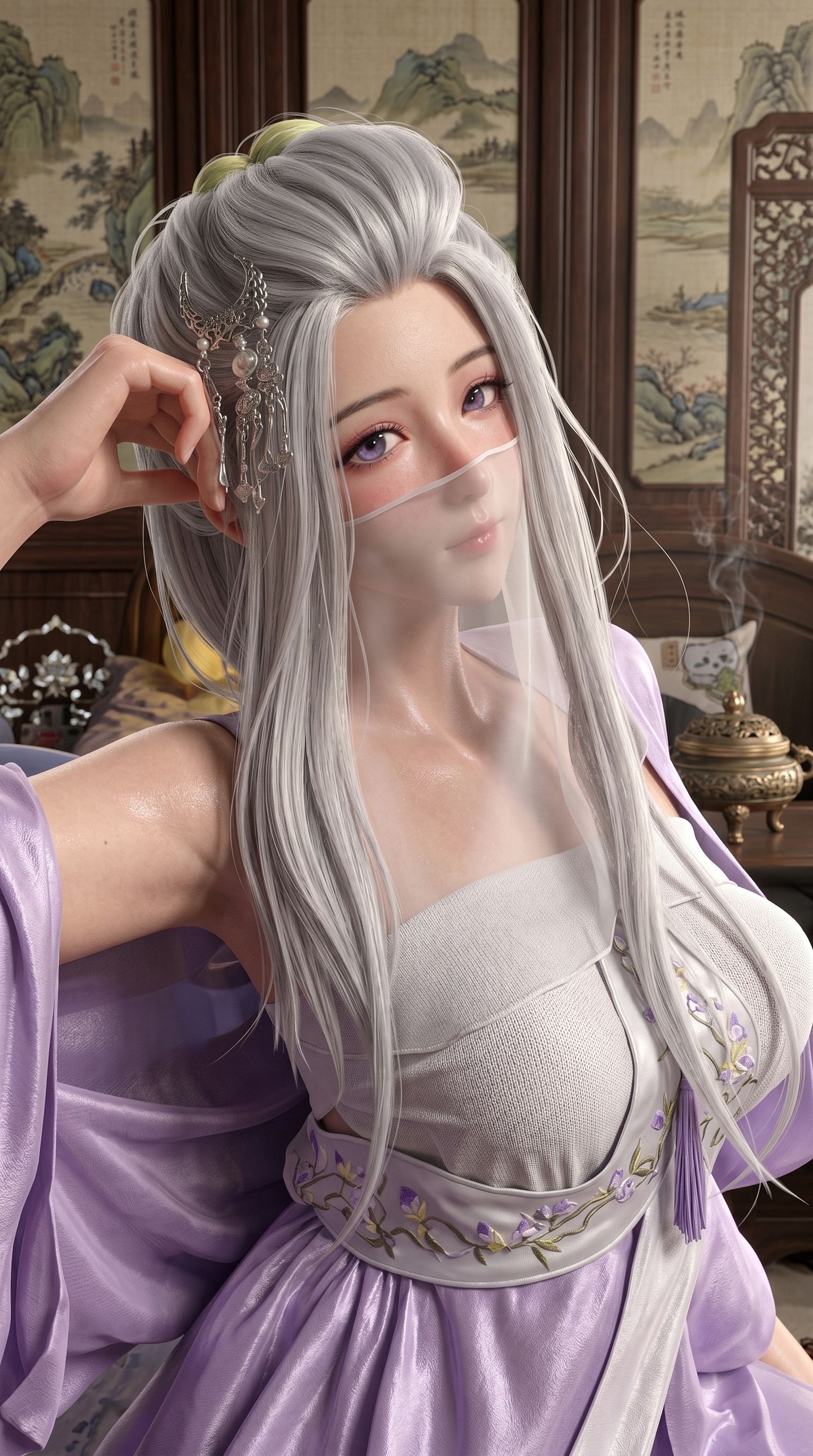 古风装造 仙侠造型 古装玄幻 复古氛围感 美女壁纸 超高清,第4张