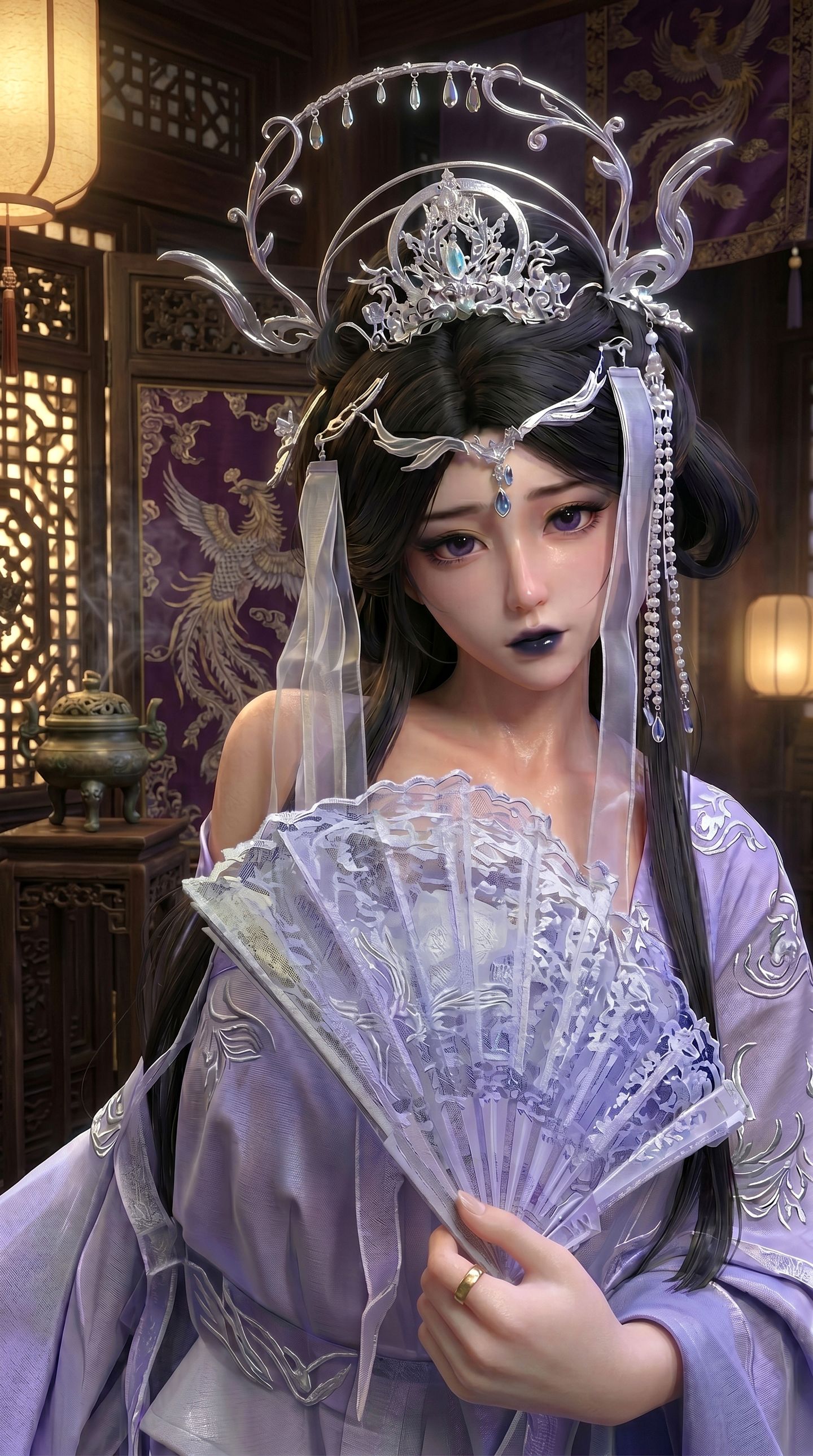 古风装造 仙侠造型 古装玄幻 复古氛围感 美女壁纸 超高清,第6张
