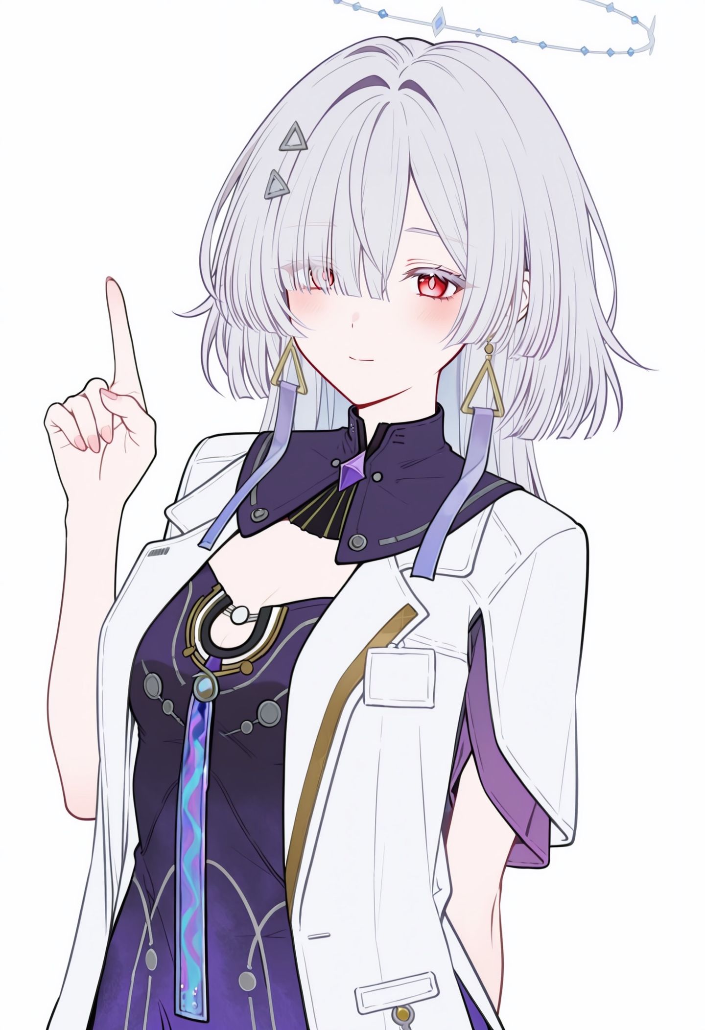学妹来咯 鸣潮莫宁 二次元游戏 白毛,第2张