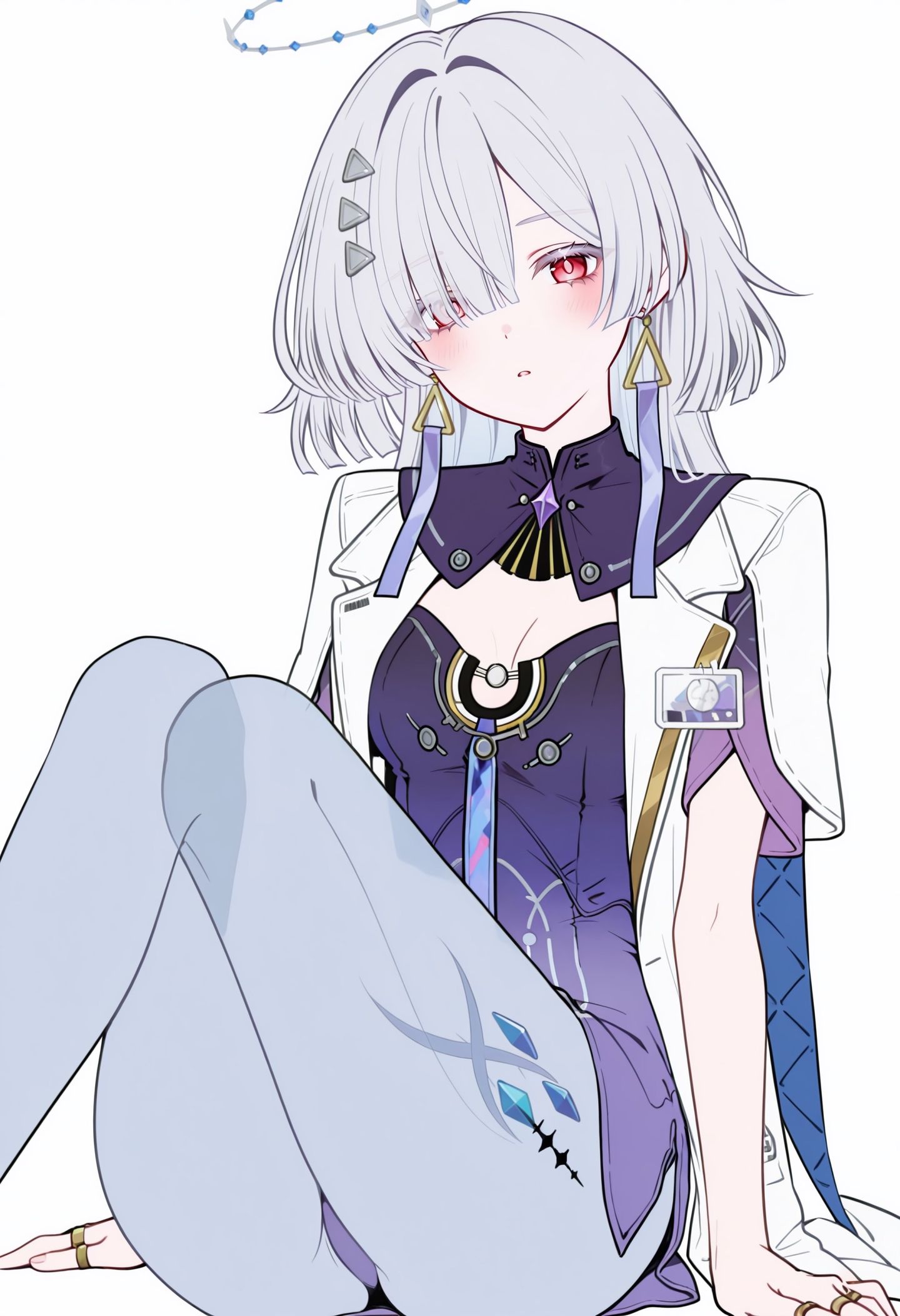 学妹来咯 鸣潮莫宁 二次元游戏 白毛,第4张