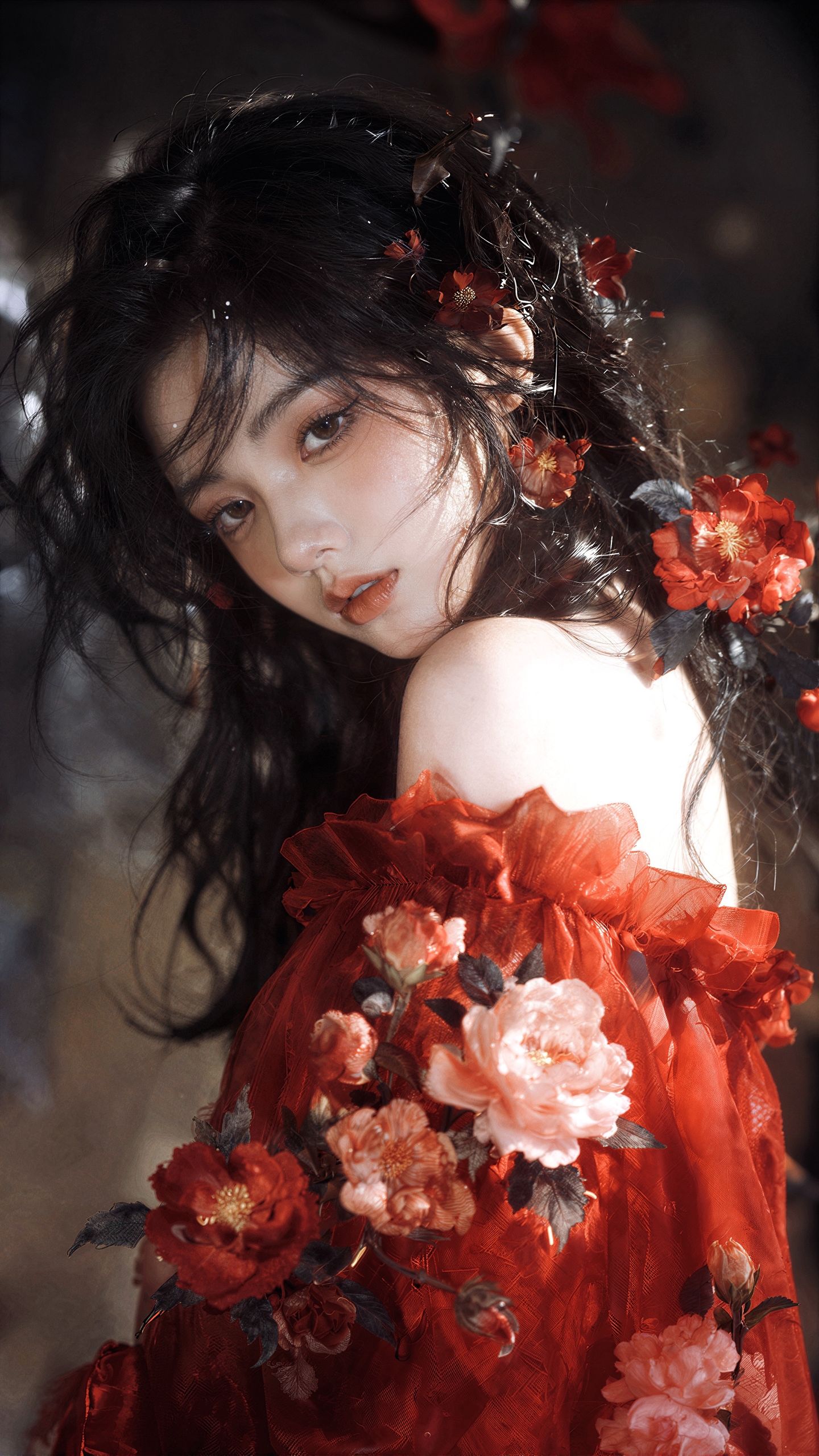 Ai摄影 少女随笔集 氛围感 向日葵拍照 法式少女 发丝发光,第2张