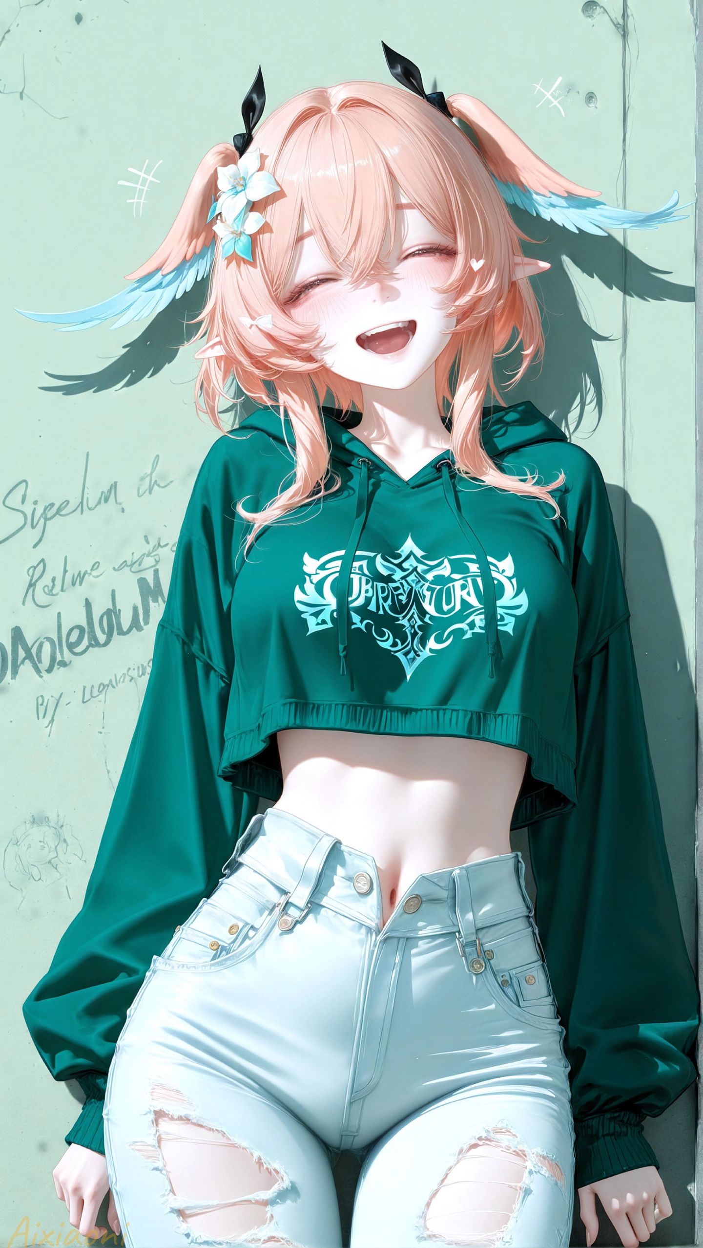 原神莉奈娅 二次元超清美图 元气少女 可爱萌系 AI唯美画风,第2张