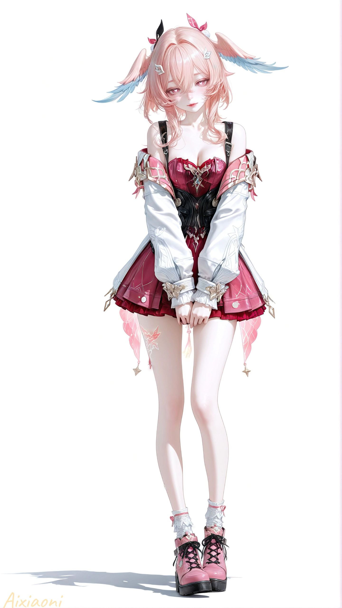 原神莉奈娅 二次元超清美图 元气少女 可爱萌系 AI唯美画风,第3张