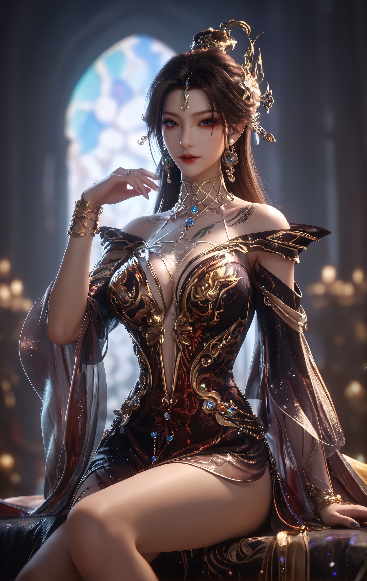 古佩儿 国漫美女 动漫女神 大长腿性感御姐 超高清手机壁纸,第4张