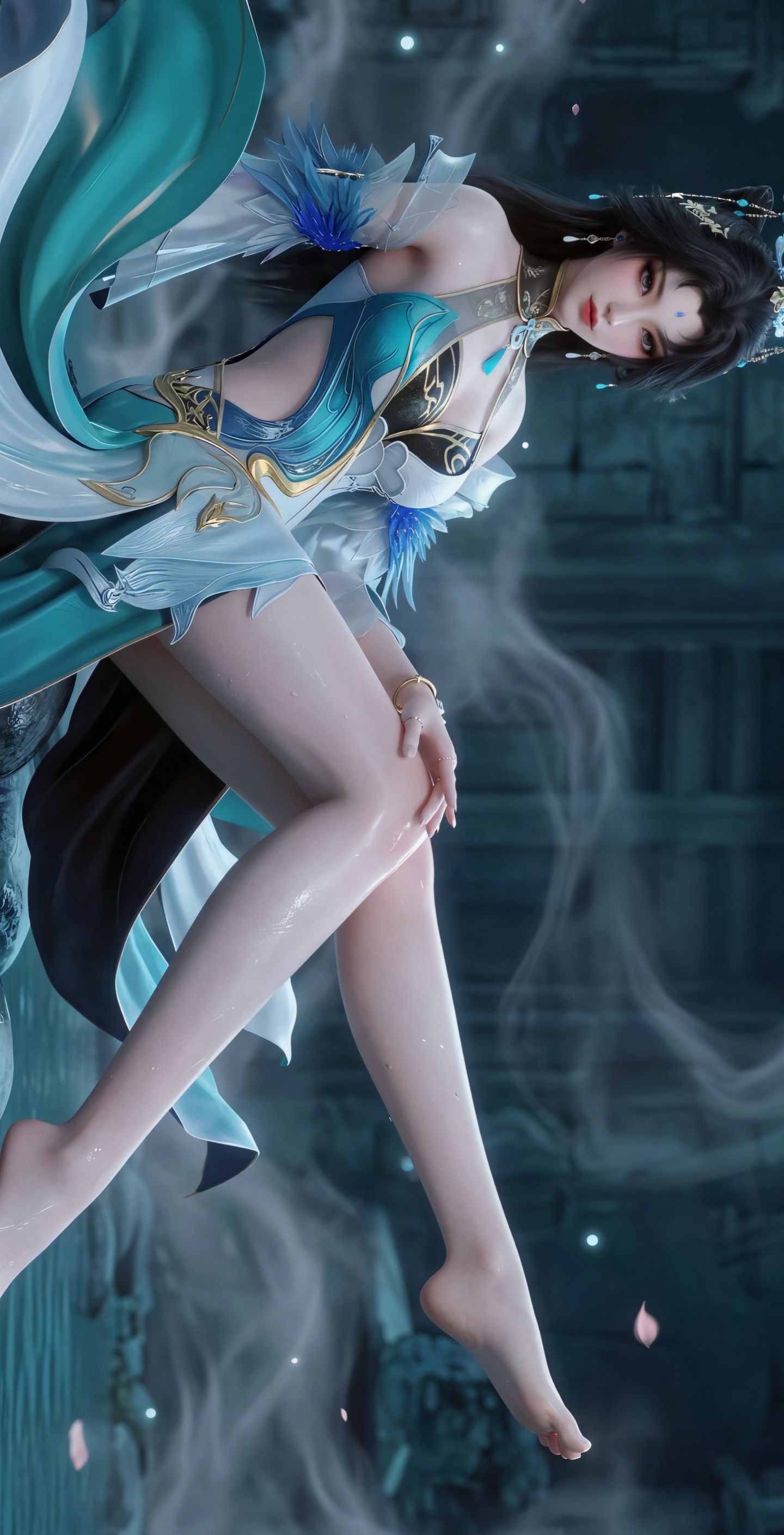 慕茗雪仙子 冰系佳人 百炼成神 国漫壁纸 动漫女神 美腿 腿控,第2张