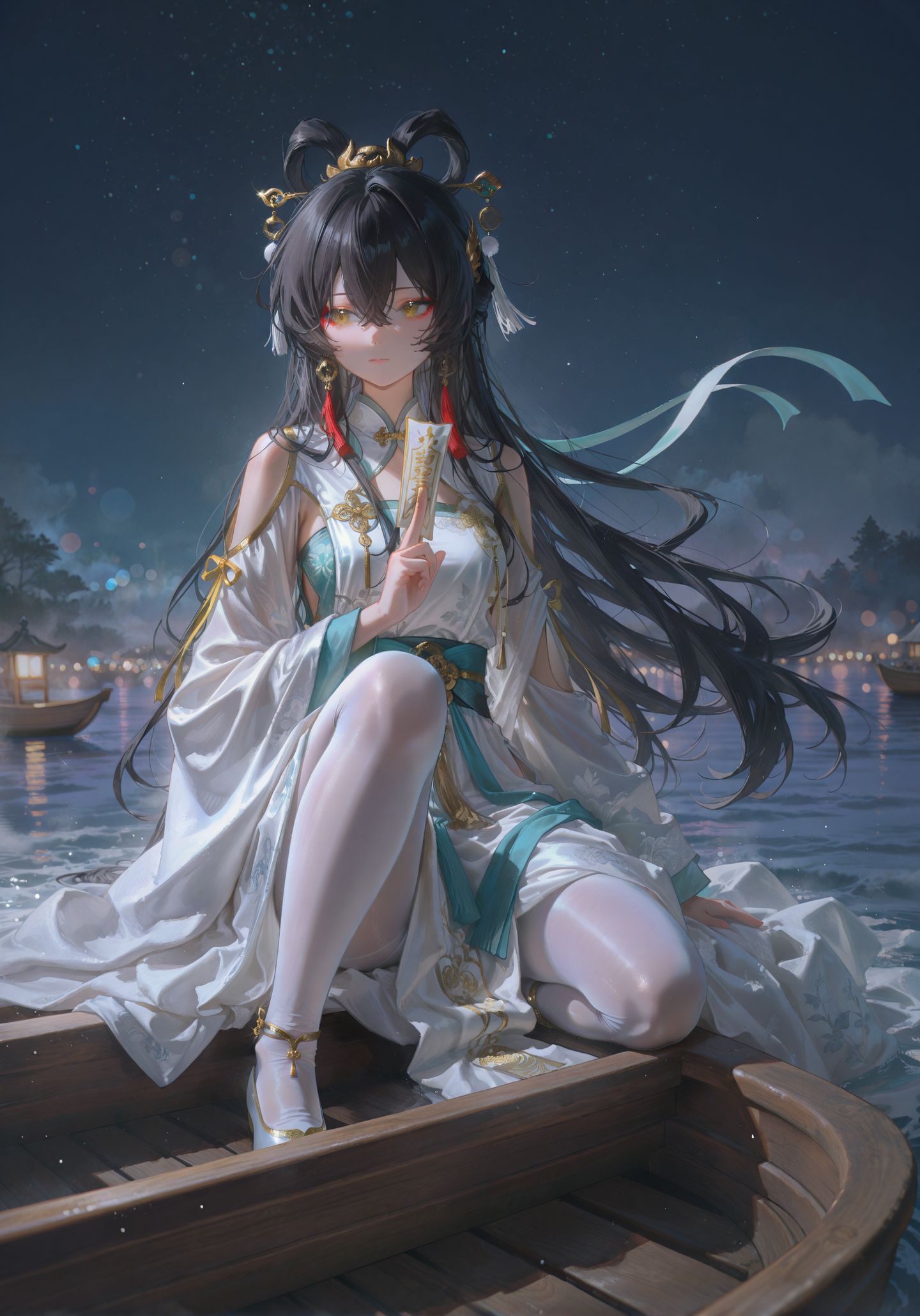 可爱萌 蒙眼 唯美插画 二次元女孩 同人图鉴 蕾丝,第2张