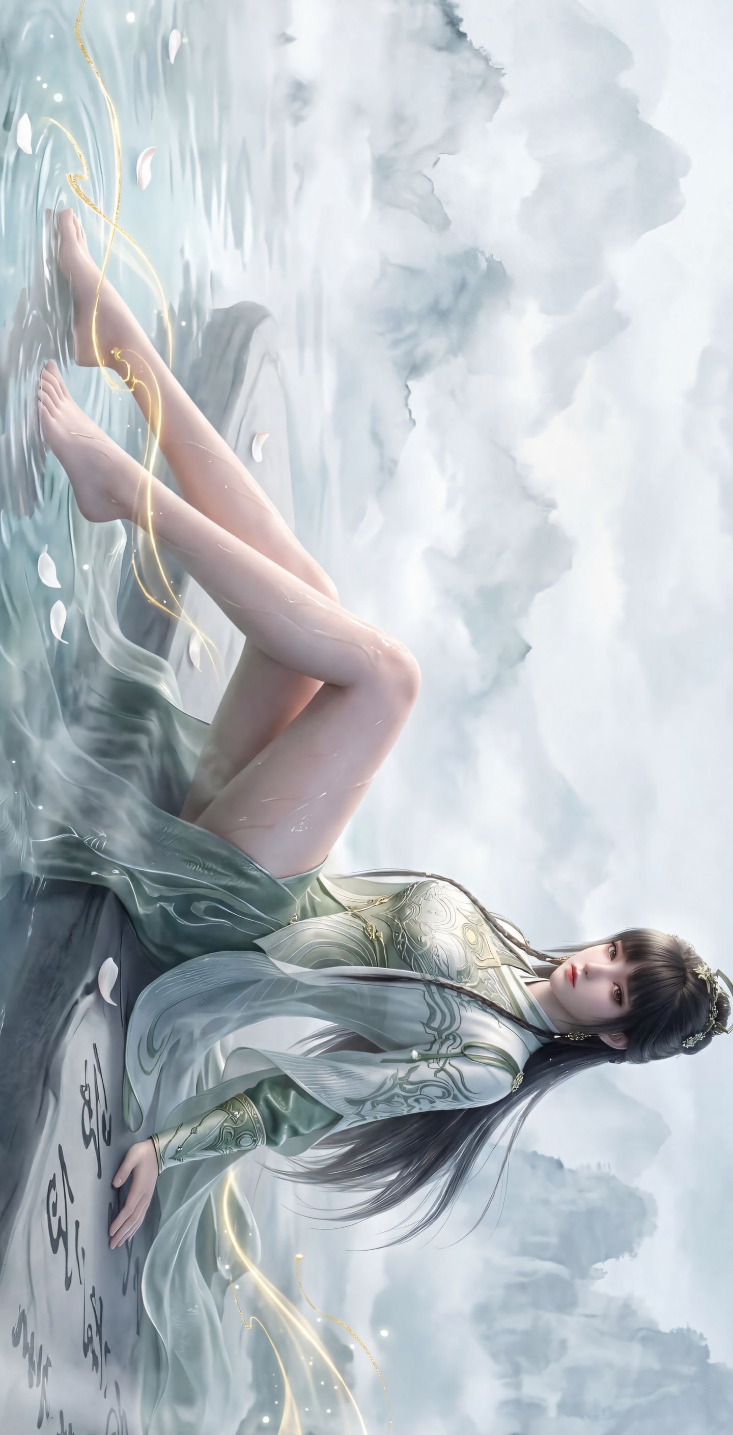 国漫角色壁纸 阮秀 剑来 火神转世 国漫女神 手机背景 竖版图片,第1张