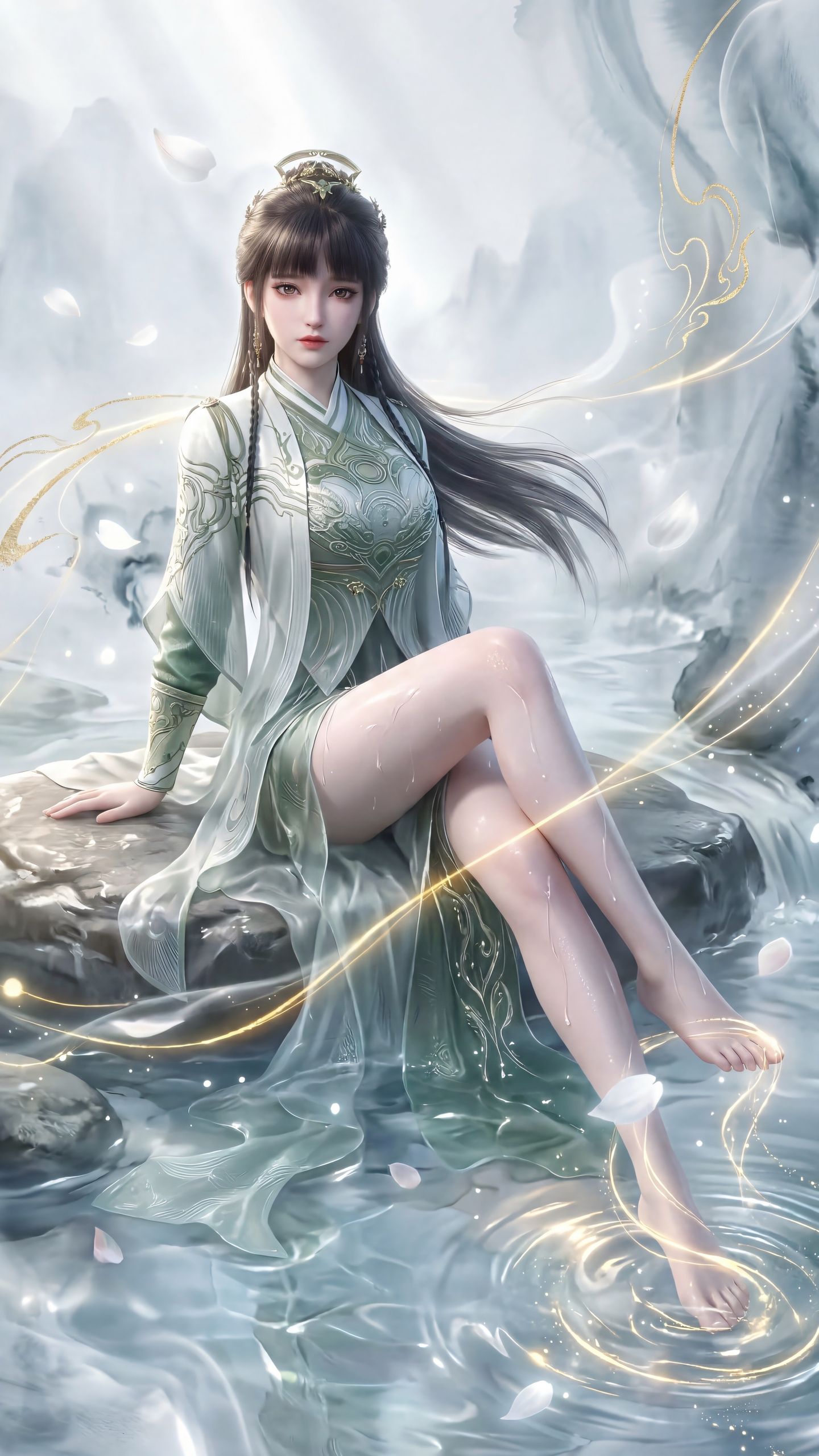 国漫角色壁纸 阮秀 剑来 火神转世 国漫女神 手机背景 竖版图片,第2张