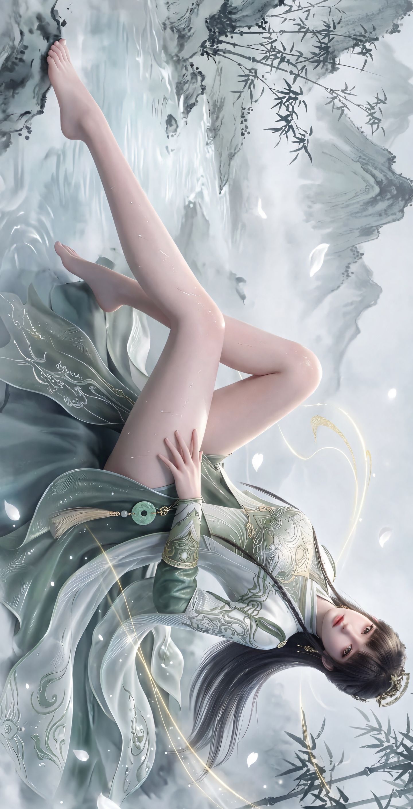 国漫角色壁纸 阮秀 剑来 火神转世 国漫女神 手机背景 竖版图片,第3张
