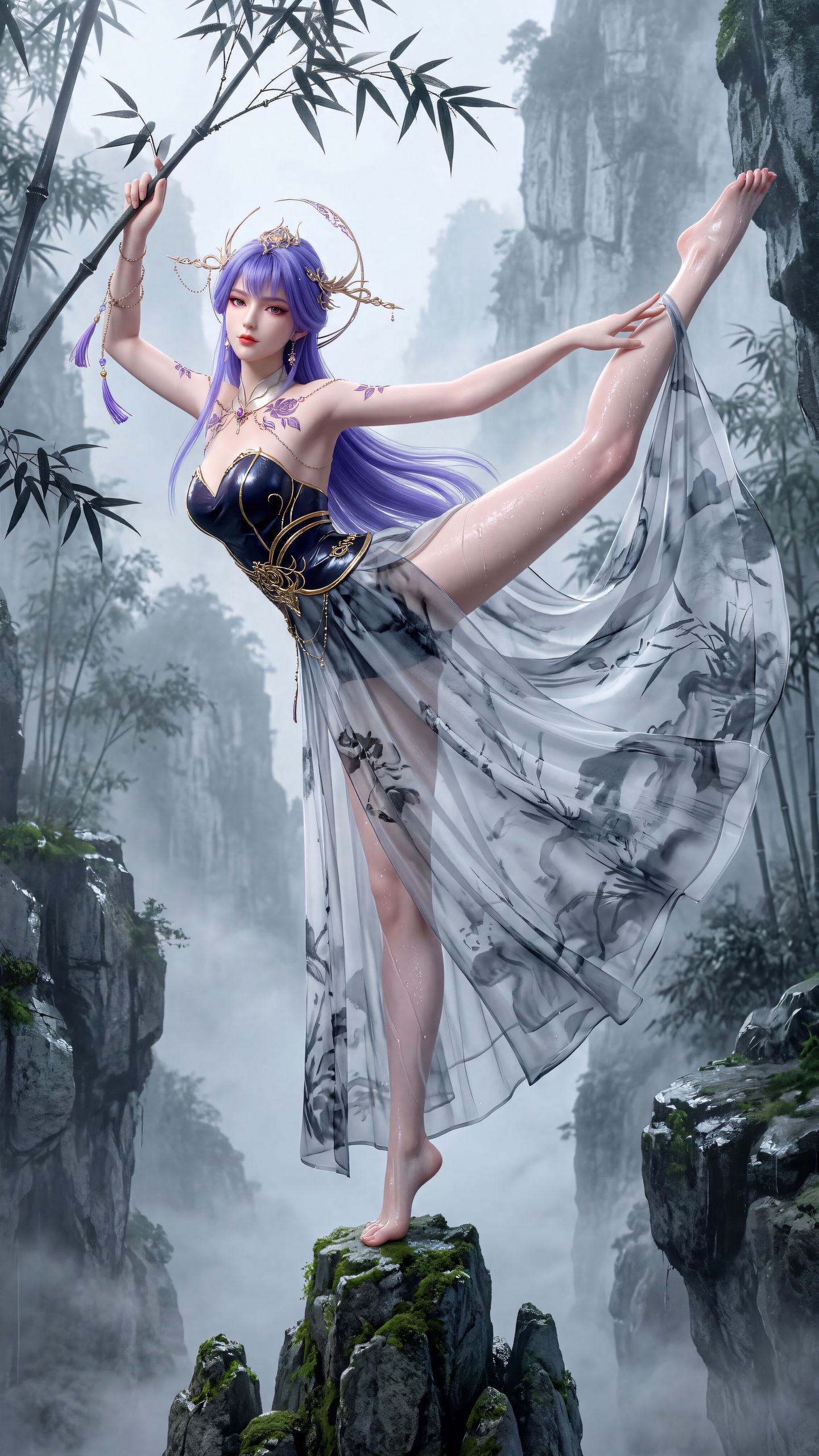 仙侠玄幻 动漫国漫 百炼成神 天穹 唯美 颜值腿控 大长腿,第2张