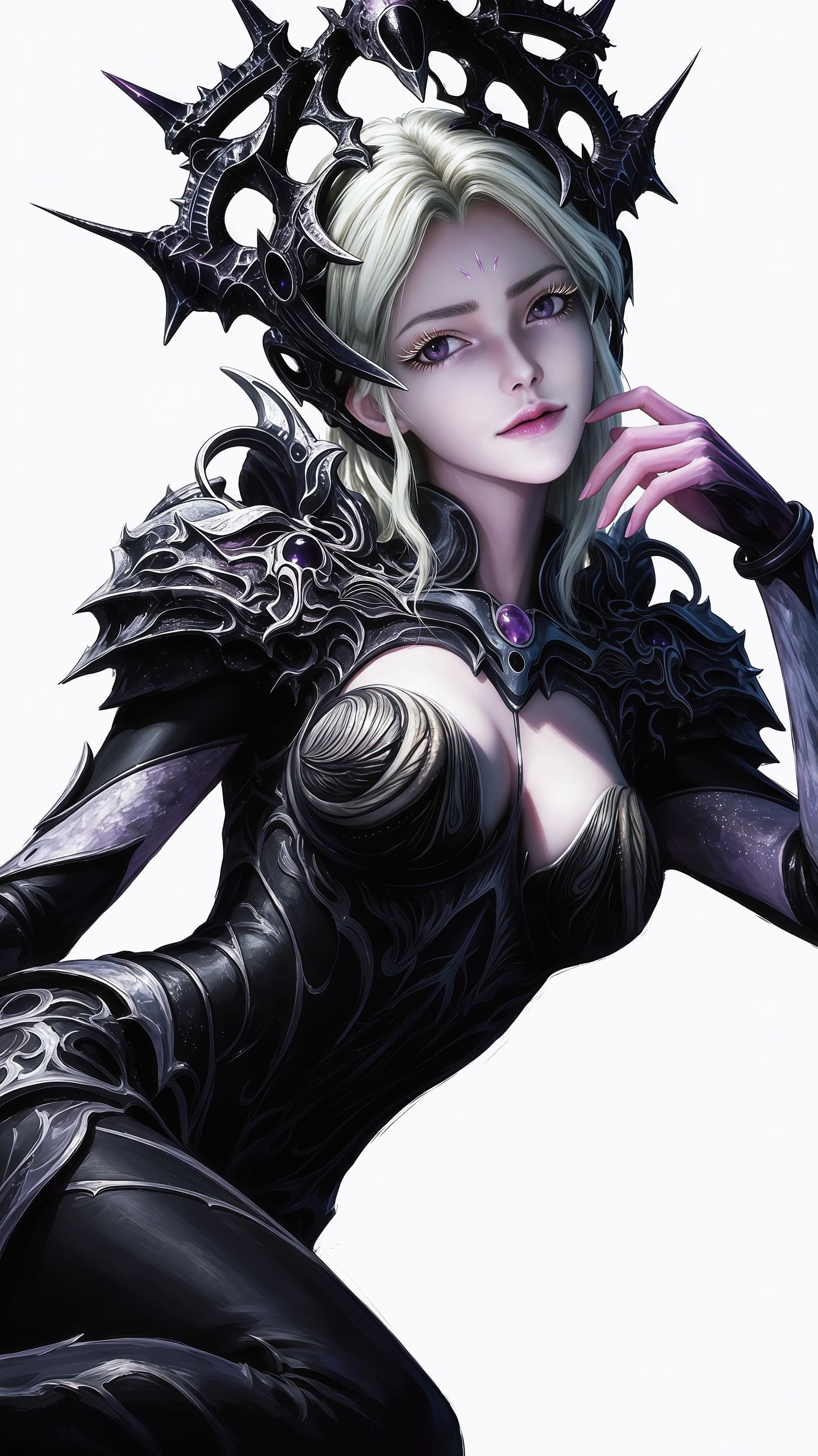 ai插画壁纸 吞噬星空 虫族女皇 班夫之主 溟莲之主 国漫动漫清纯美女,第1张