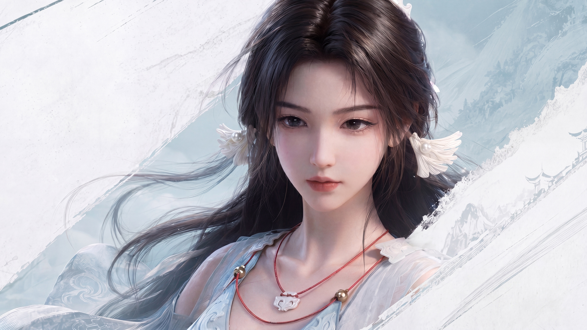 凡人修仙传宋玉 白色背景 桌面壁纸,第1张