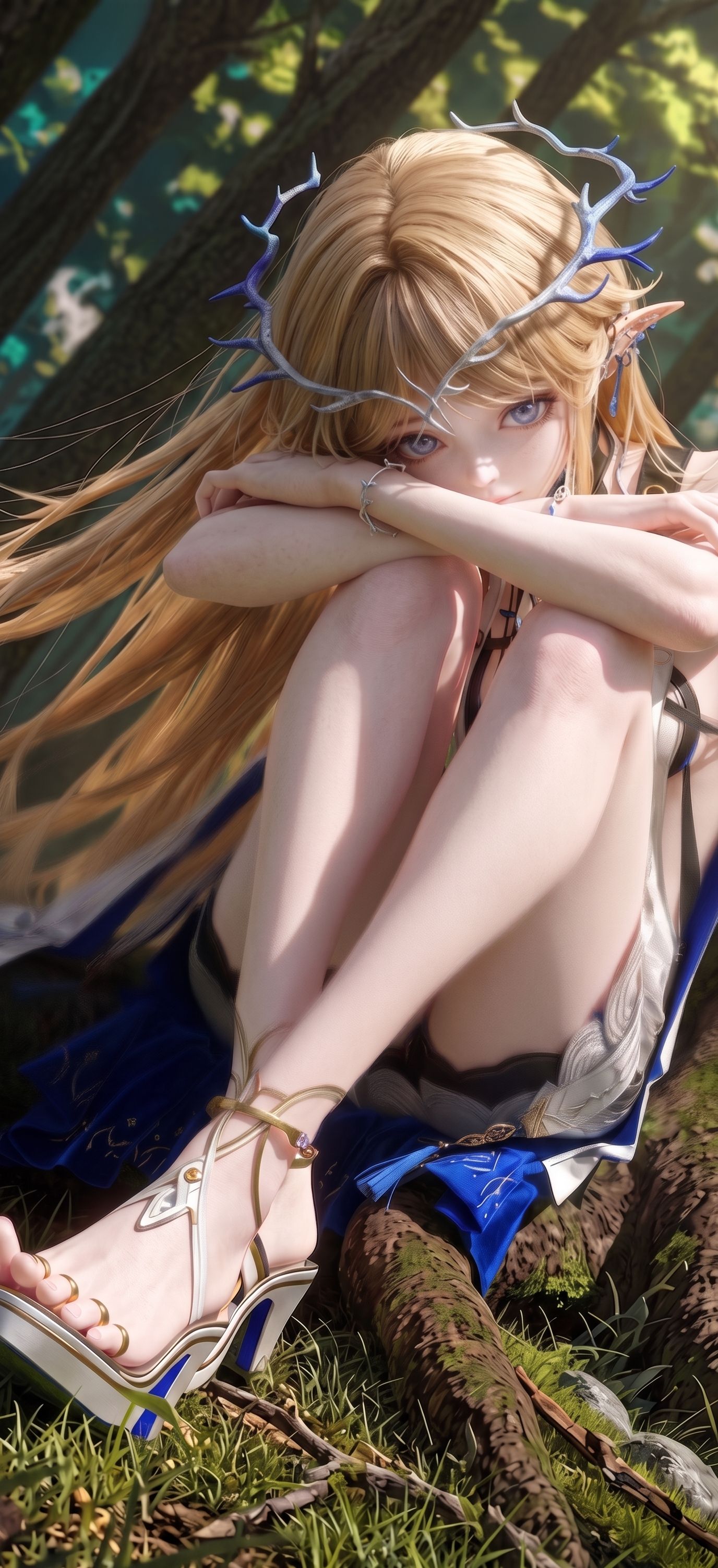 ai精灵少女 二次元美图分享 ai生图 卡提希娅 鸣潮,第1张