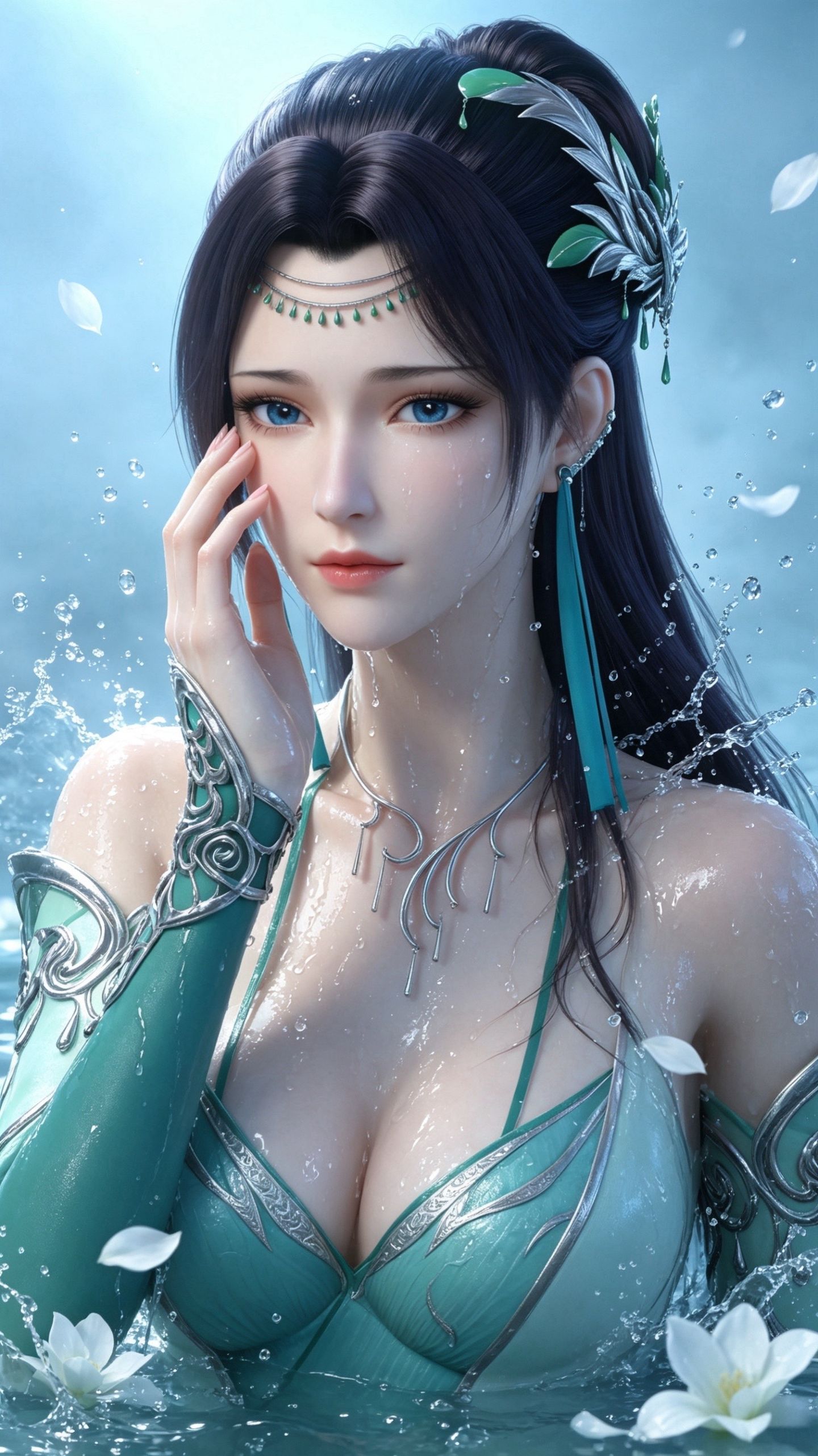 斗破苍穹 云韵壁纸 云芝 国漫女神 泳衣泳装 动漫性感美女图片,第1张
