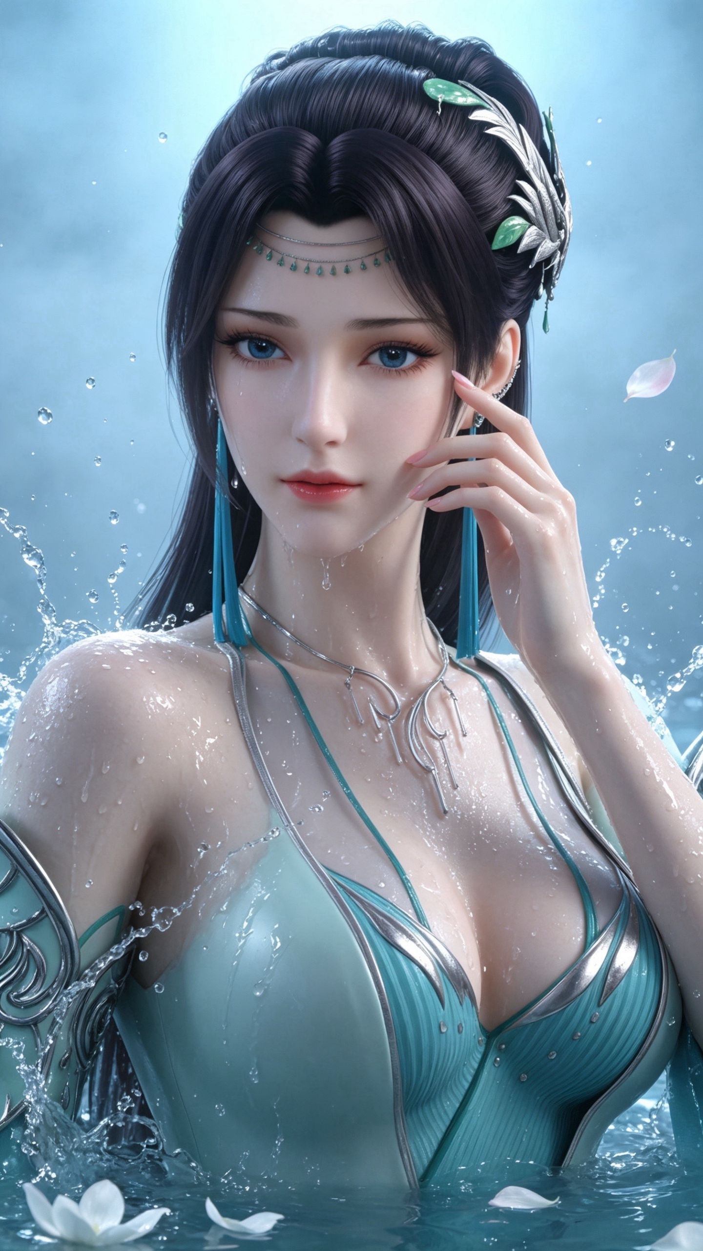 斗破苍穹 云韵壁纸 云芝 国漫女神 泳衣泳装 动漫性感美女图片,第2张