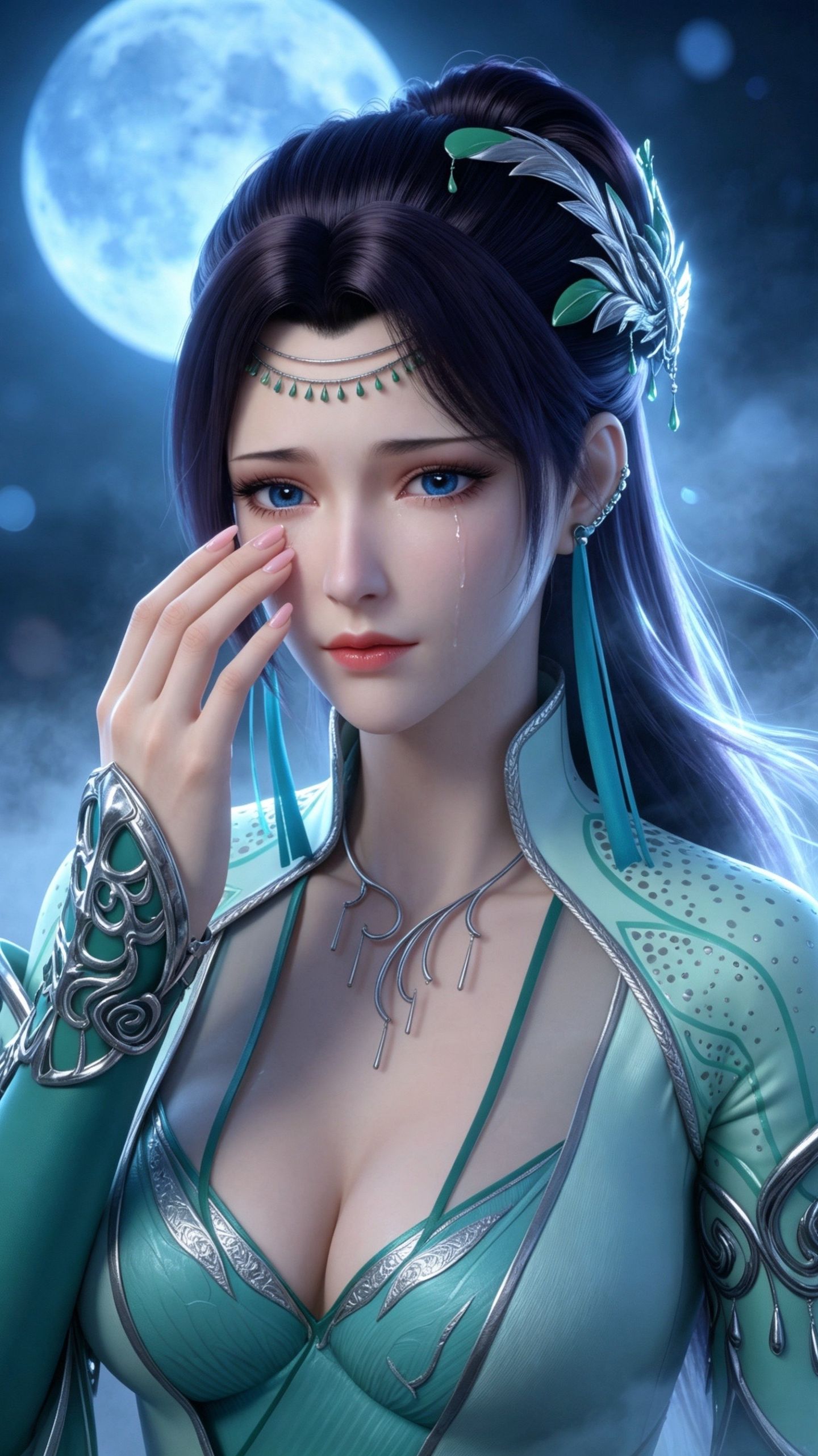 斗破苍穹 云韵壁纸 云芝 国漫女神 泳衣泳装 动漫性感美女图片,第4张