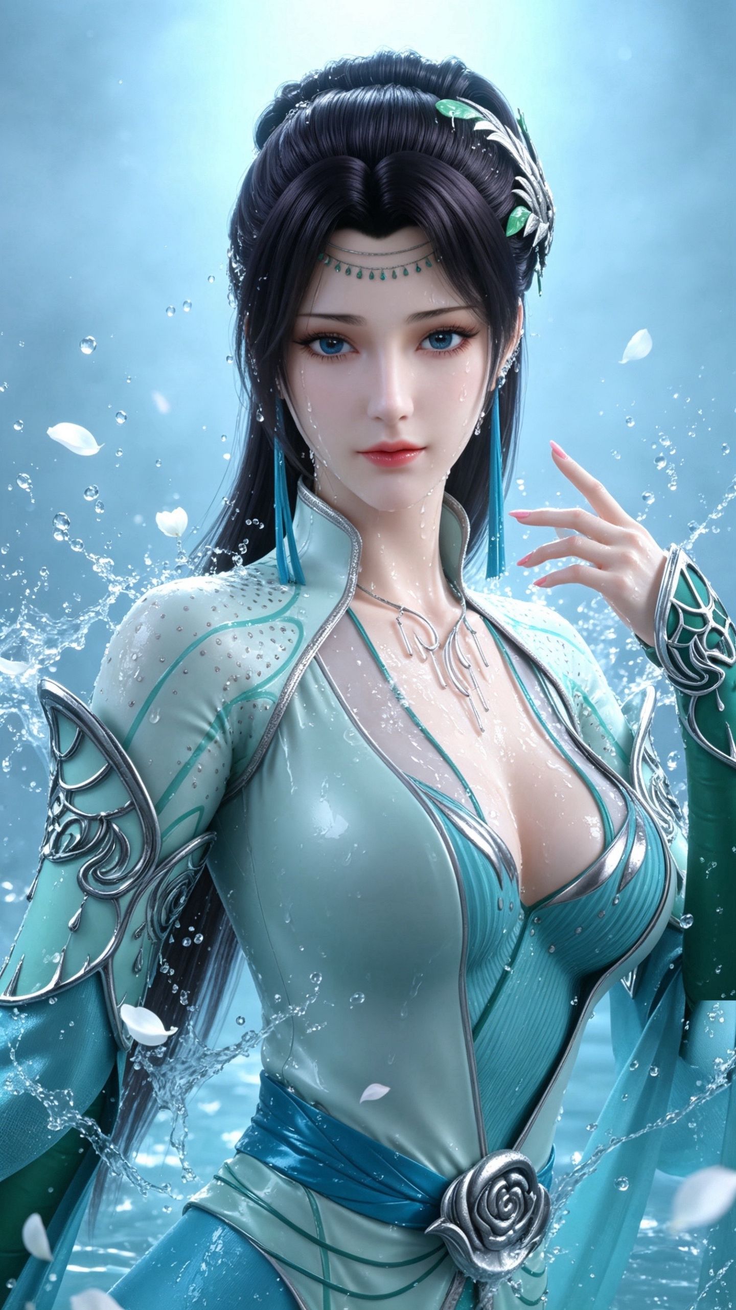 斗破苍穹 云韵壁纸 云芝 国漫女神 泳衣泳装 动漫性感美女图片,第5张