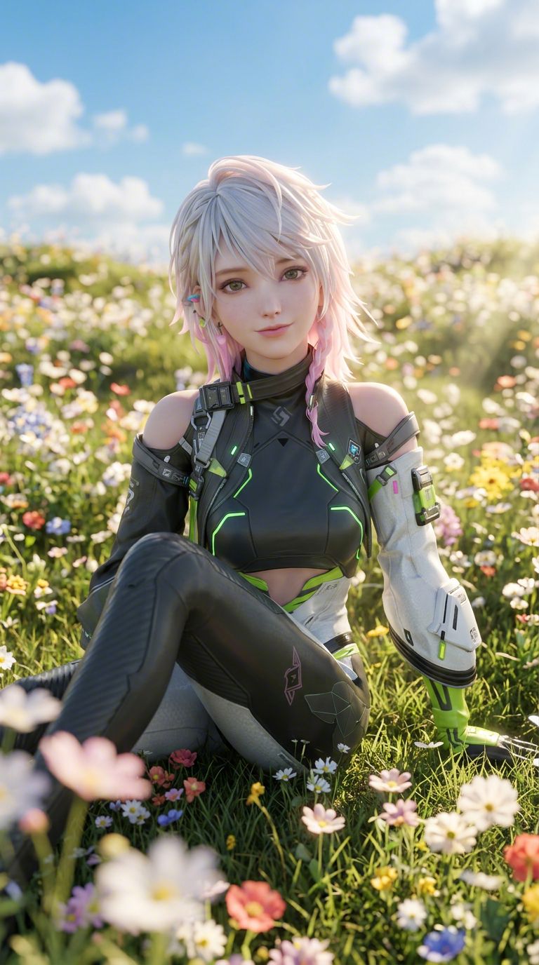 记忆24小时就会重置的少女，设定真是刀哇。镭明闪击 二创 记忆停留 游戏角色故事 梵妮,第2张