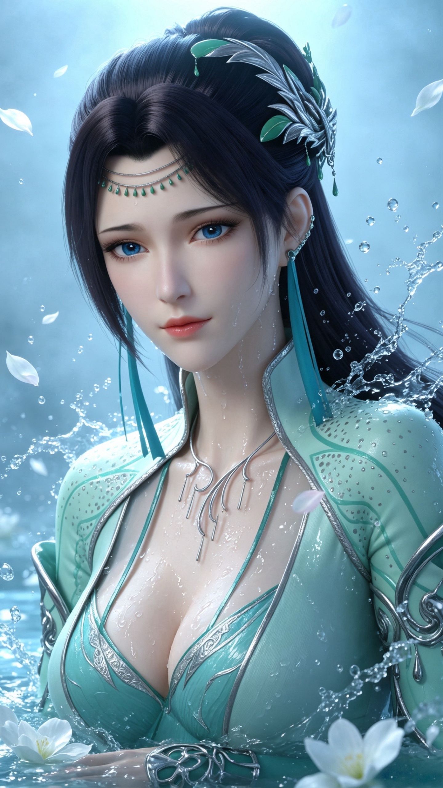 斗破苍穹 云韵云芝 国漫女神 手机壁纸 泳衣泳装版 2K动漫壁纸 性感美女图片,第3张