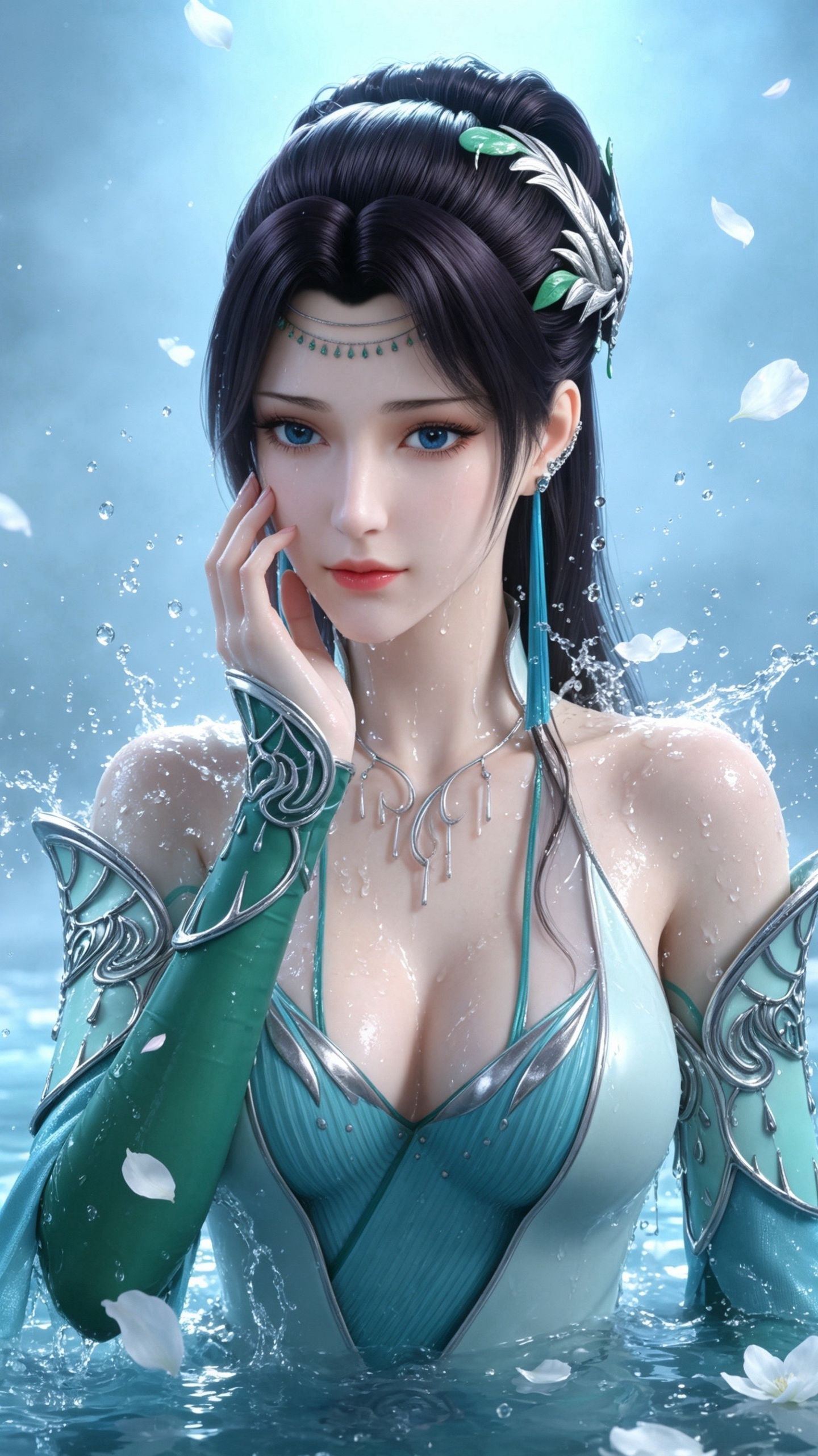 斗破苍穹 云韵云芝 国漫女神 手机壁纸 泳衣泳装版 2K动漫壁纸 性感美女图片,第1张