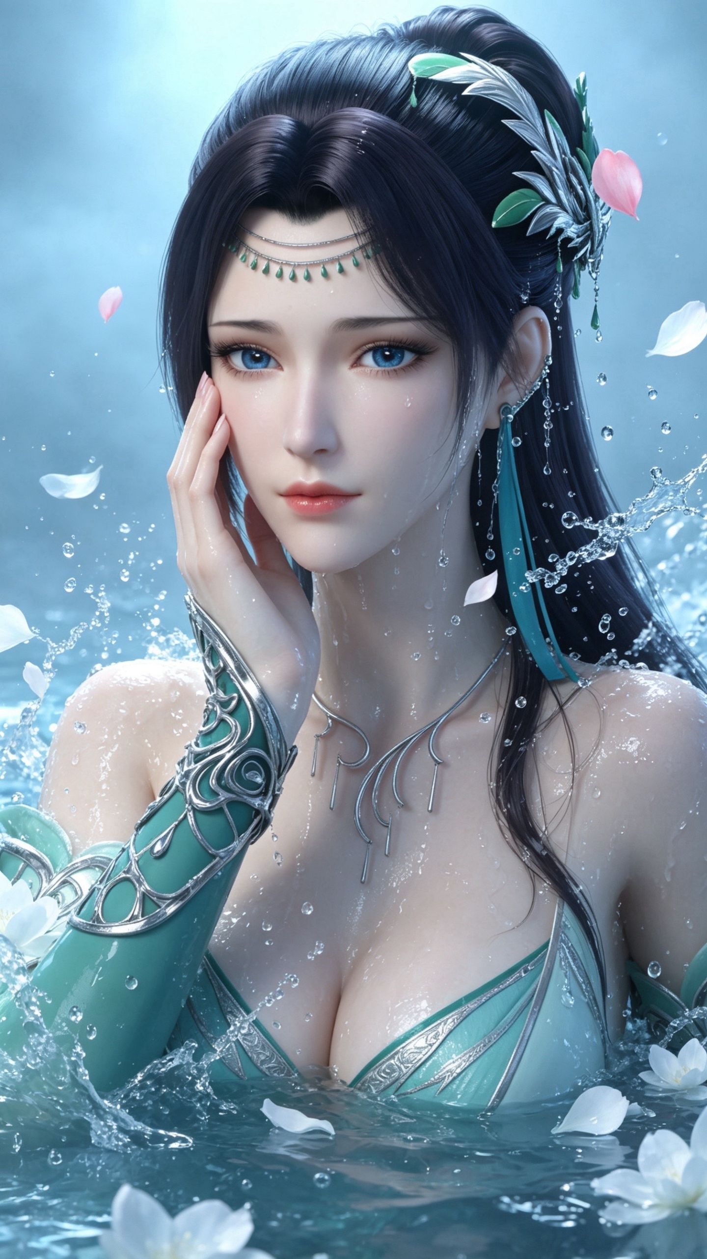 斗破苍穹 云韵云芝 国漫女神 手机壁纸 泳衣泳装版 2K动漫壁纸 性感美女图片,第2张