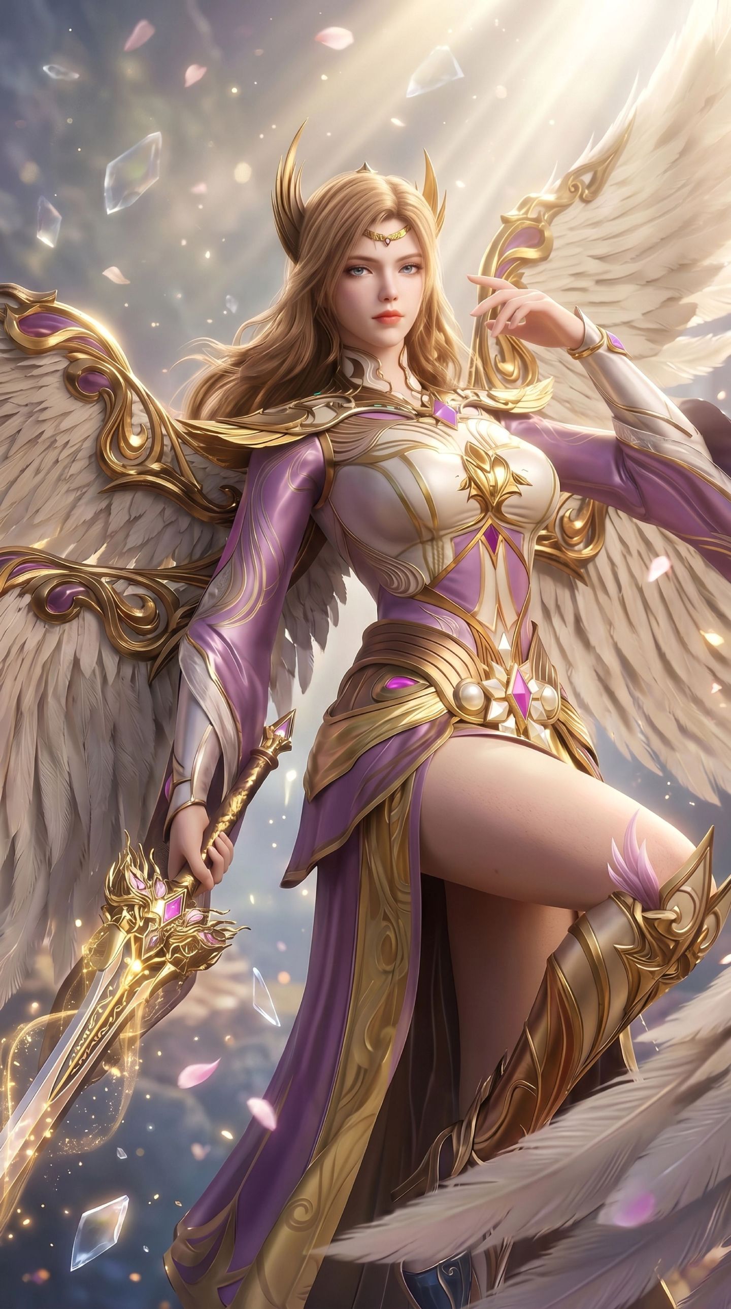 故人之姿 国漫女神 天使圣临 国漫女角色 天使神装,第3张