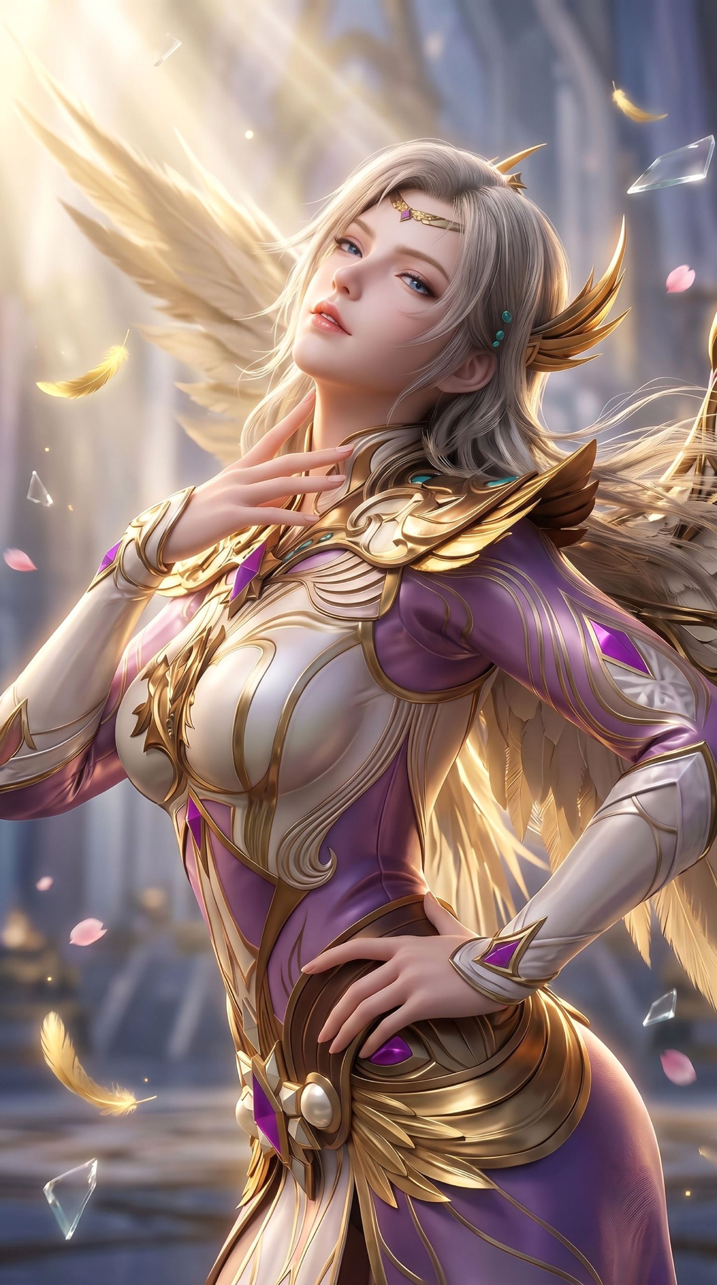 故人之姿 国漫女神 天使圣临 国漫女角色 天使神装,第4张