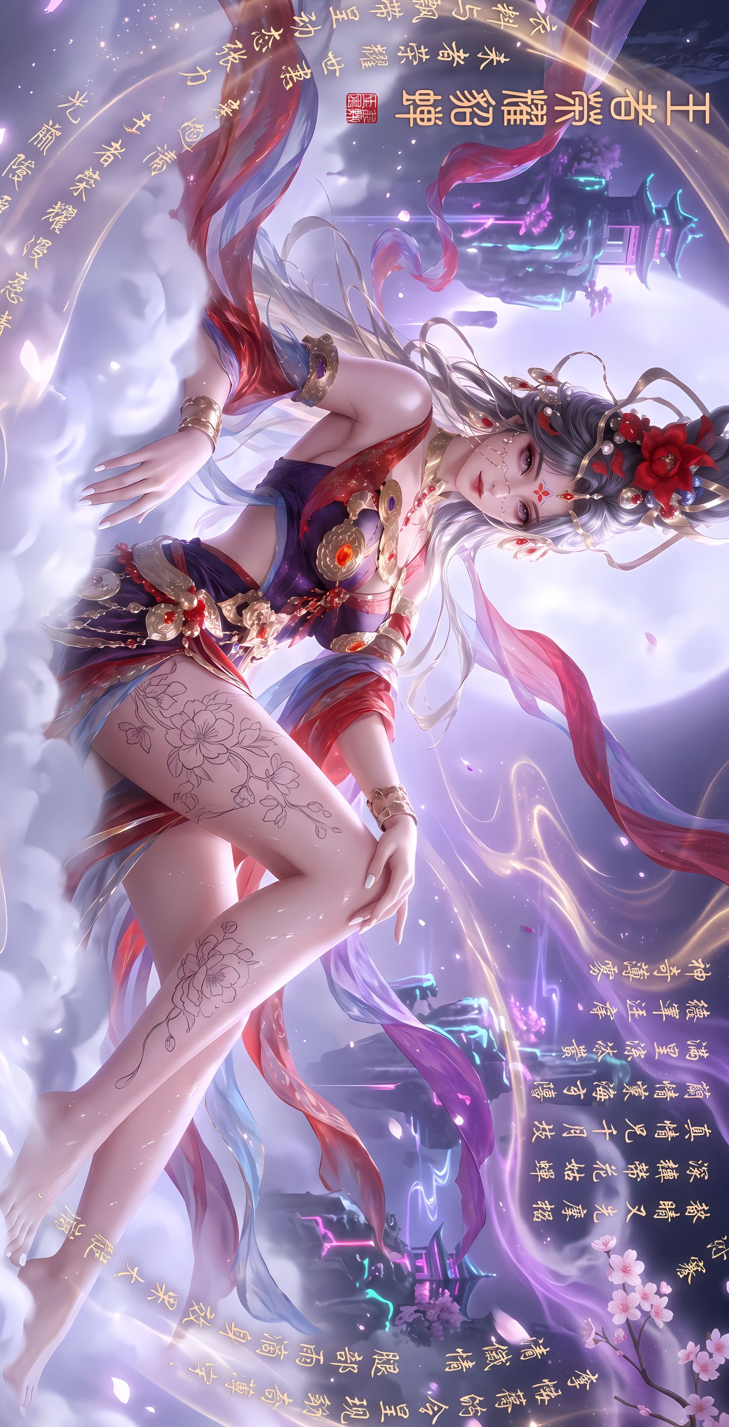 王者荣耀 马年限定皮肤魅魔貂蝉 游戏美女 游戏壁纸 超高清,第3张
