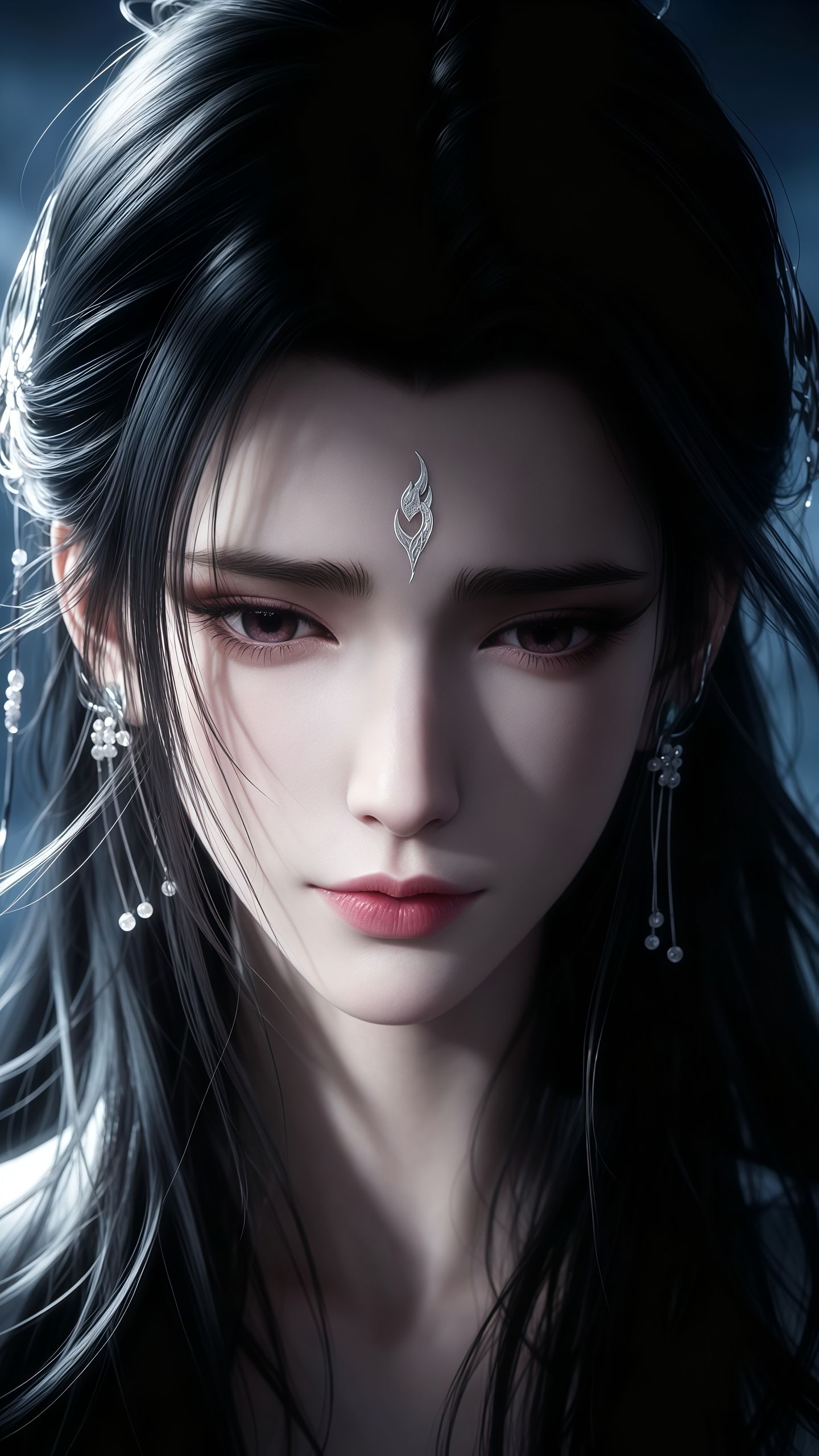 诛仙陆雪琪 一脸忧郁的女主 国漫美女 动漫女神 脸部表情特写,第4张