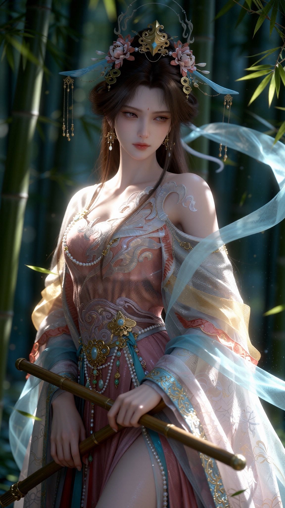 美女写真美图 动漫动画遮天 写实版 伊轻舞 国漫美女壁纸 御姐 古风古装,第7张