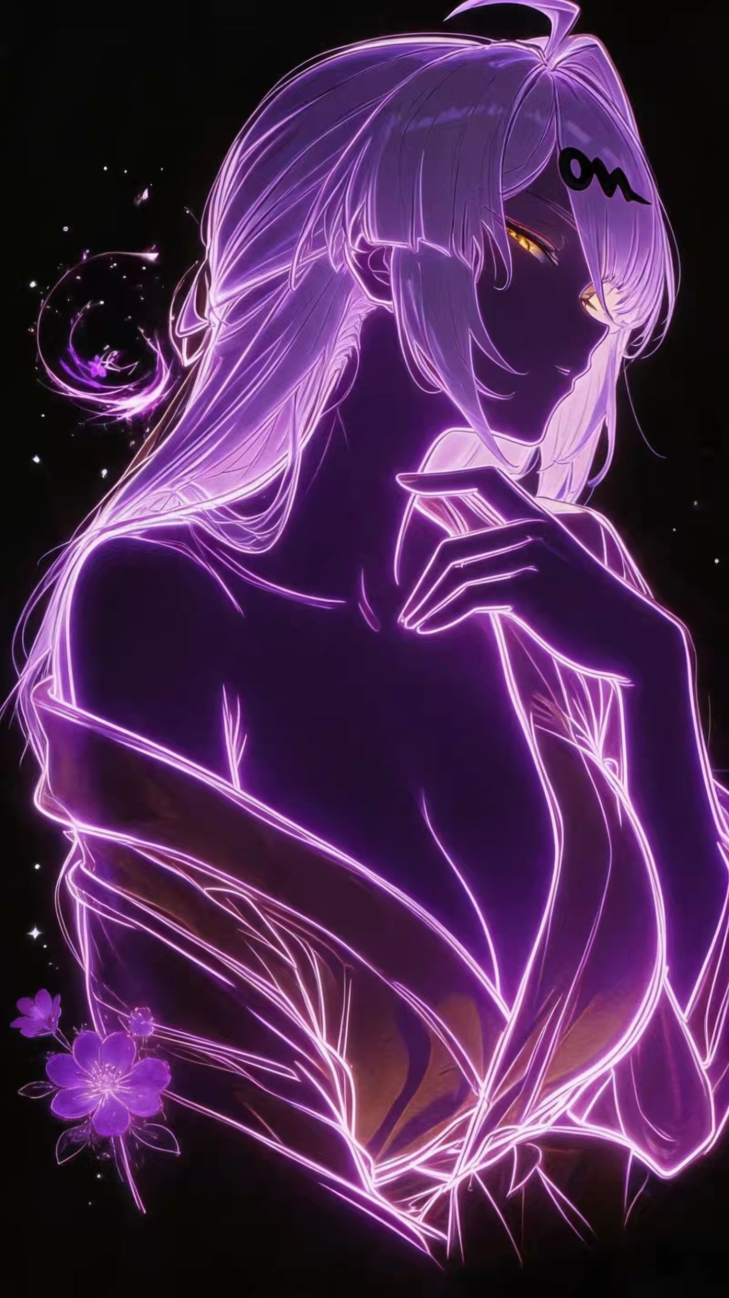 也不知道是什么系风格 暗黑系创作 鸣潮 二次元游戏角色 ai绘画 美女,第4张