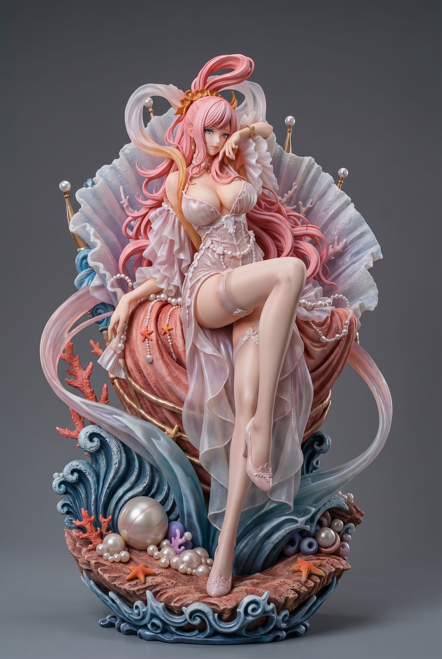 海星 女雕手办 立体性感身材 白丝黑丝渔网袜 手办大赏 完美曲线,第1张
