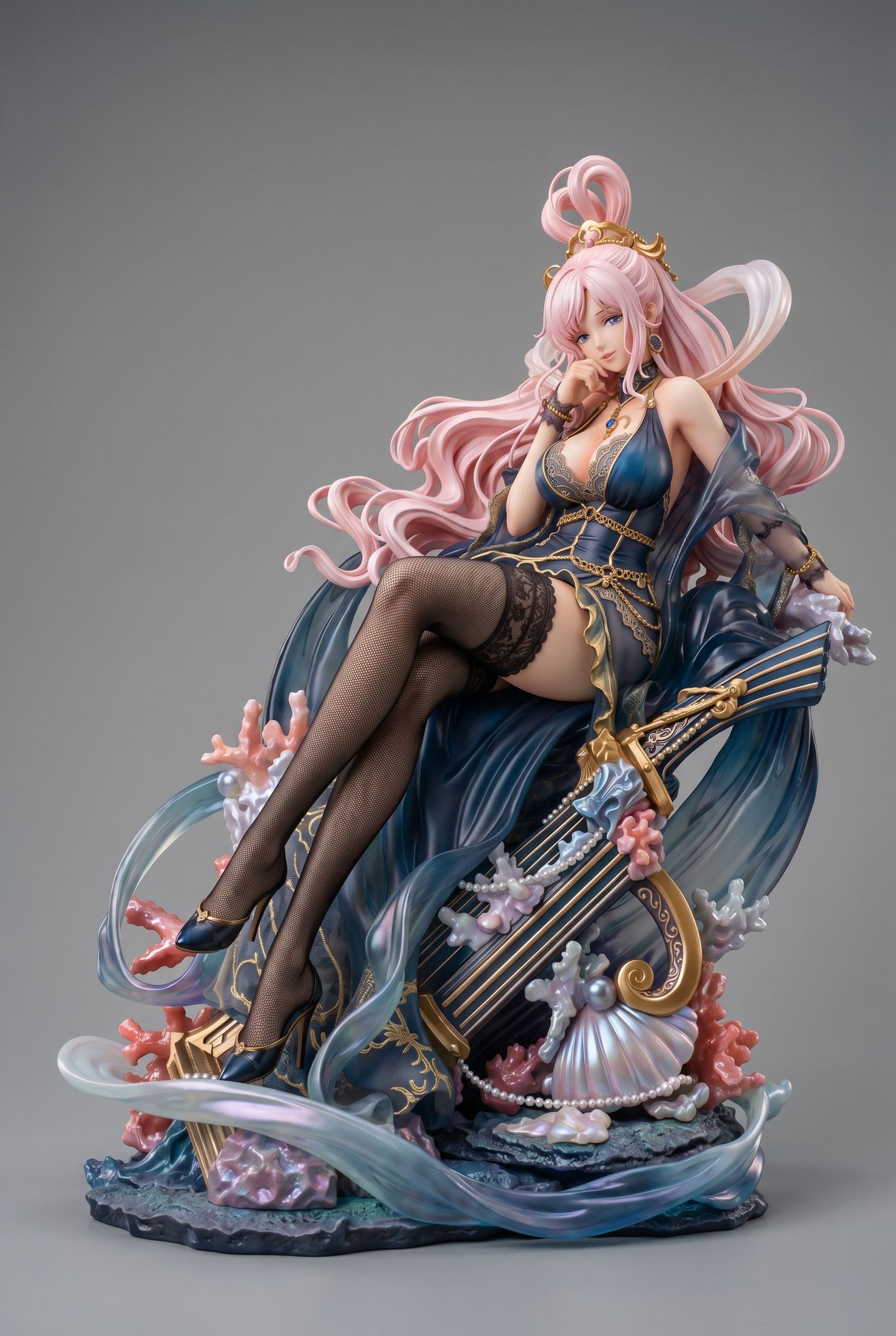 海星 女雕手办 立体性感身材 白丝黑丝渔网袜 手办大赏 完美曲线,第3张