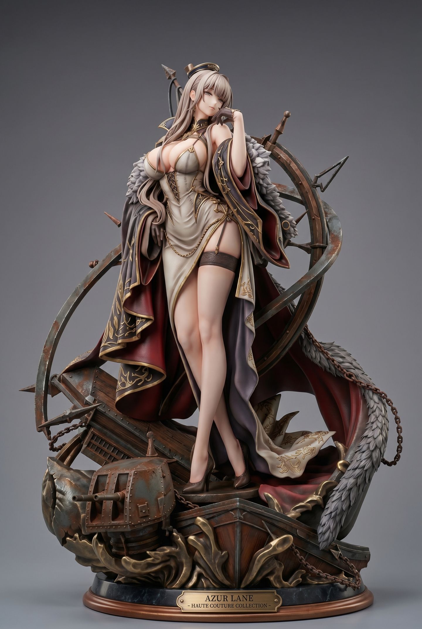 游戏动漫角色人物 创意立体手办 3D打印 性感身材完美曲线 吊带黑丝大长腿,第1张