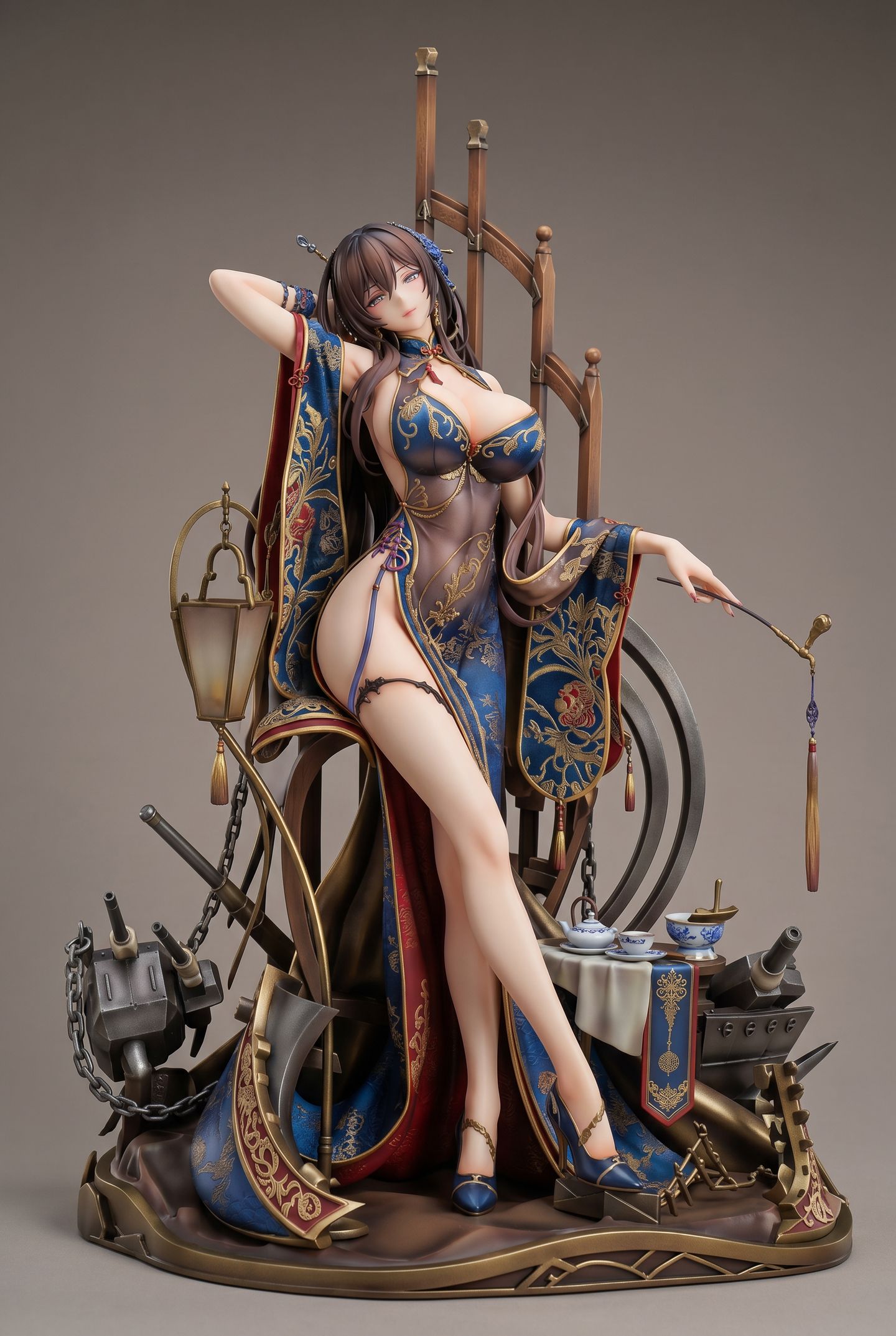 游戏动漫角色人物 创意立体手办 3D打印 性感身材完美曲线 吊带黑丝大长腿,第4张